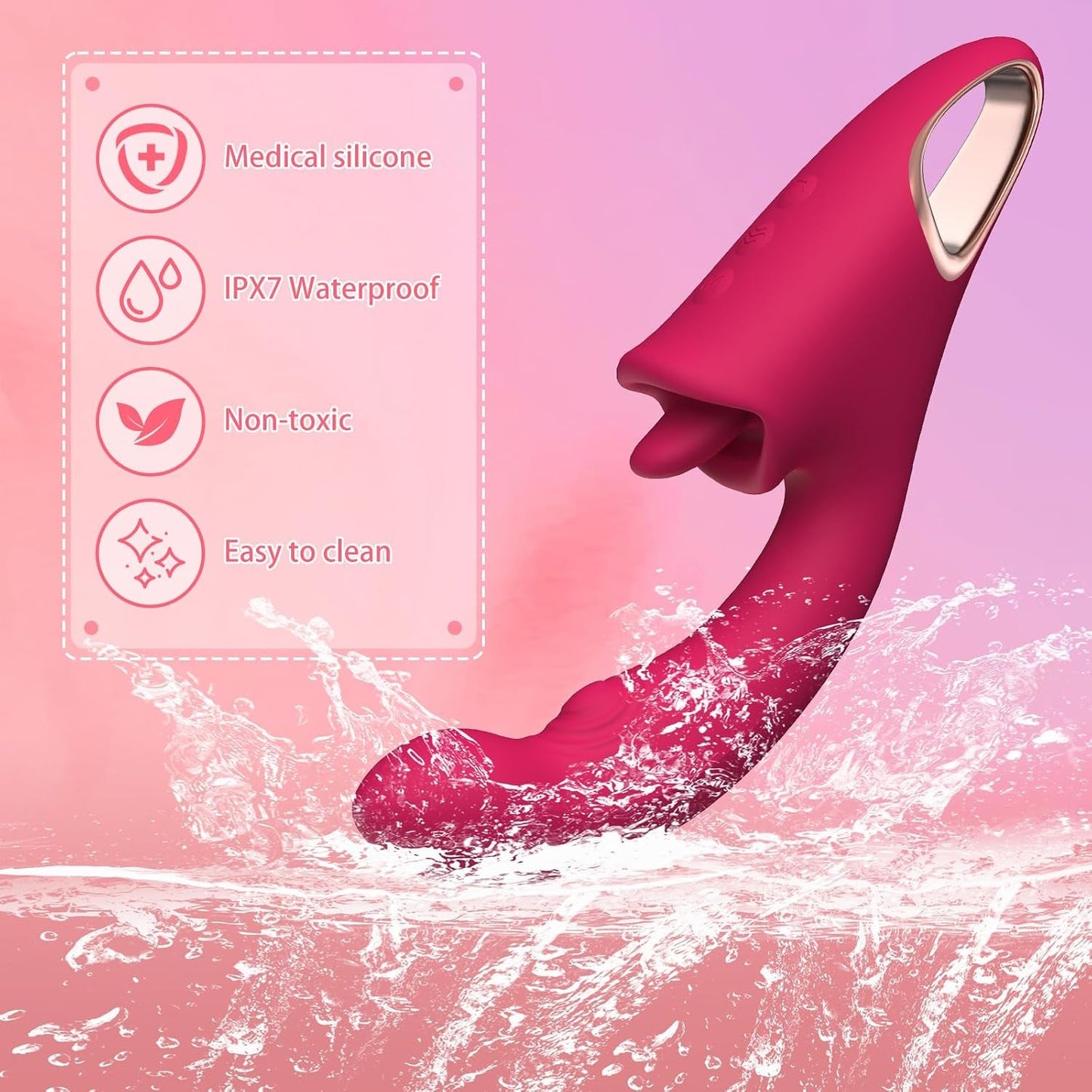 BloomTrio 3-in-1 Rose Vibrator – Licking, Flapping & G-Spot - Vixen Adult Playroom