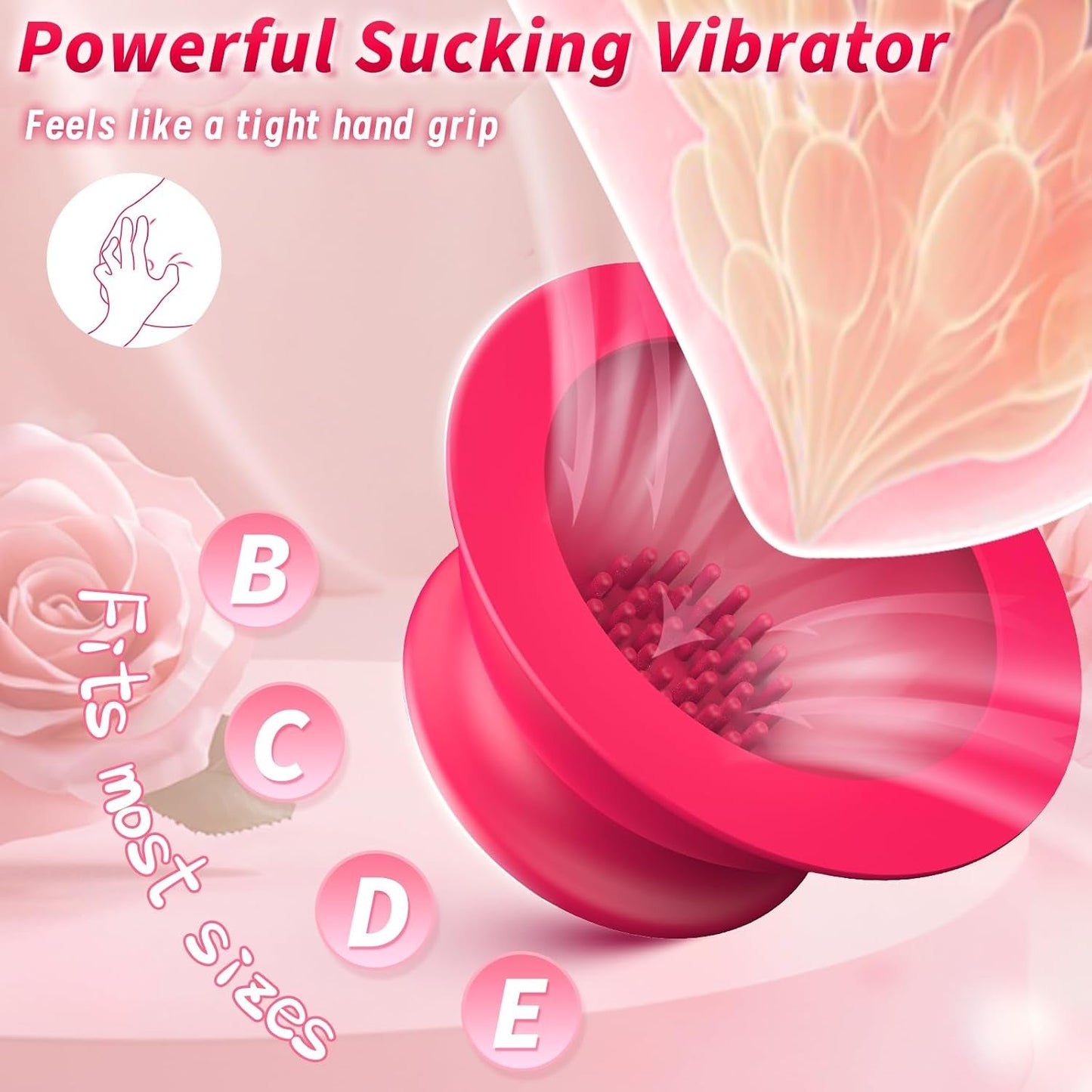 BlossomSuction Rose Nipple Sucker Vibrator – 10 Modes - Vixen Adult Playroom