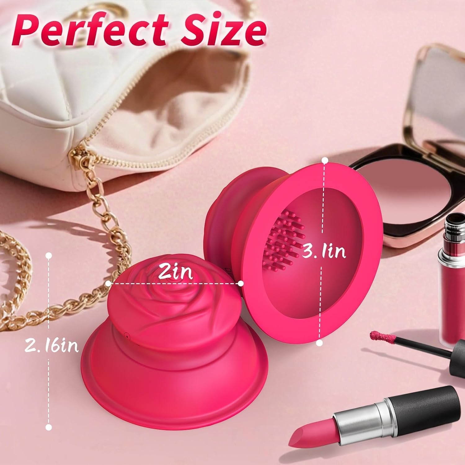 BlossomSuction Rose Nipple Sucker Vibrator – 10 Modes - Vixen Adult Playroom