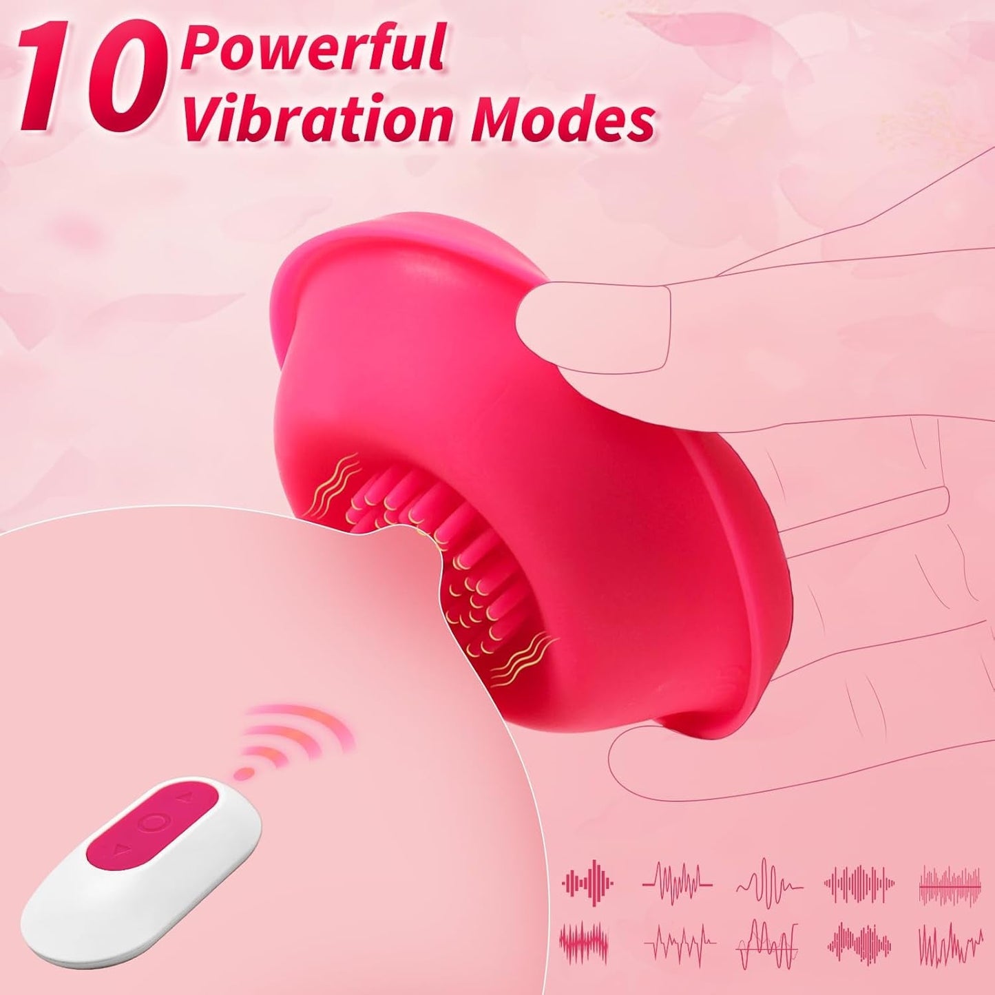 BlossomSuction Rose Nipple Sucker Vibrator – 10 Modes - Vixen Adult Playroom
