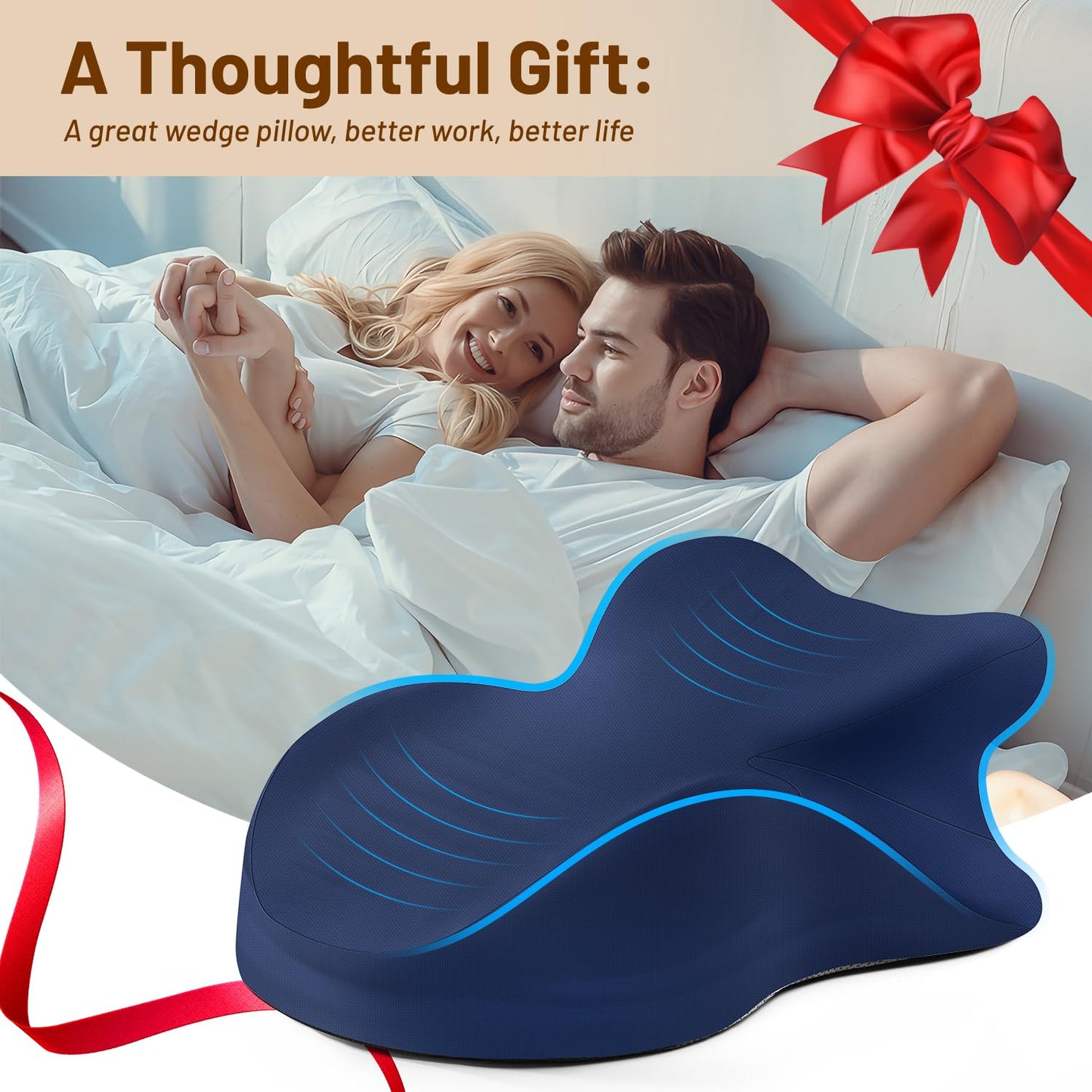 Blue Couples Intimate Position Support Pillow - Vixen | Nova Network