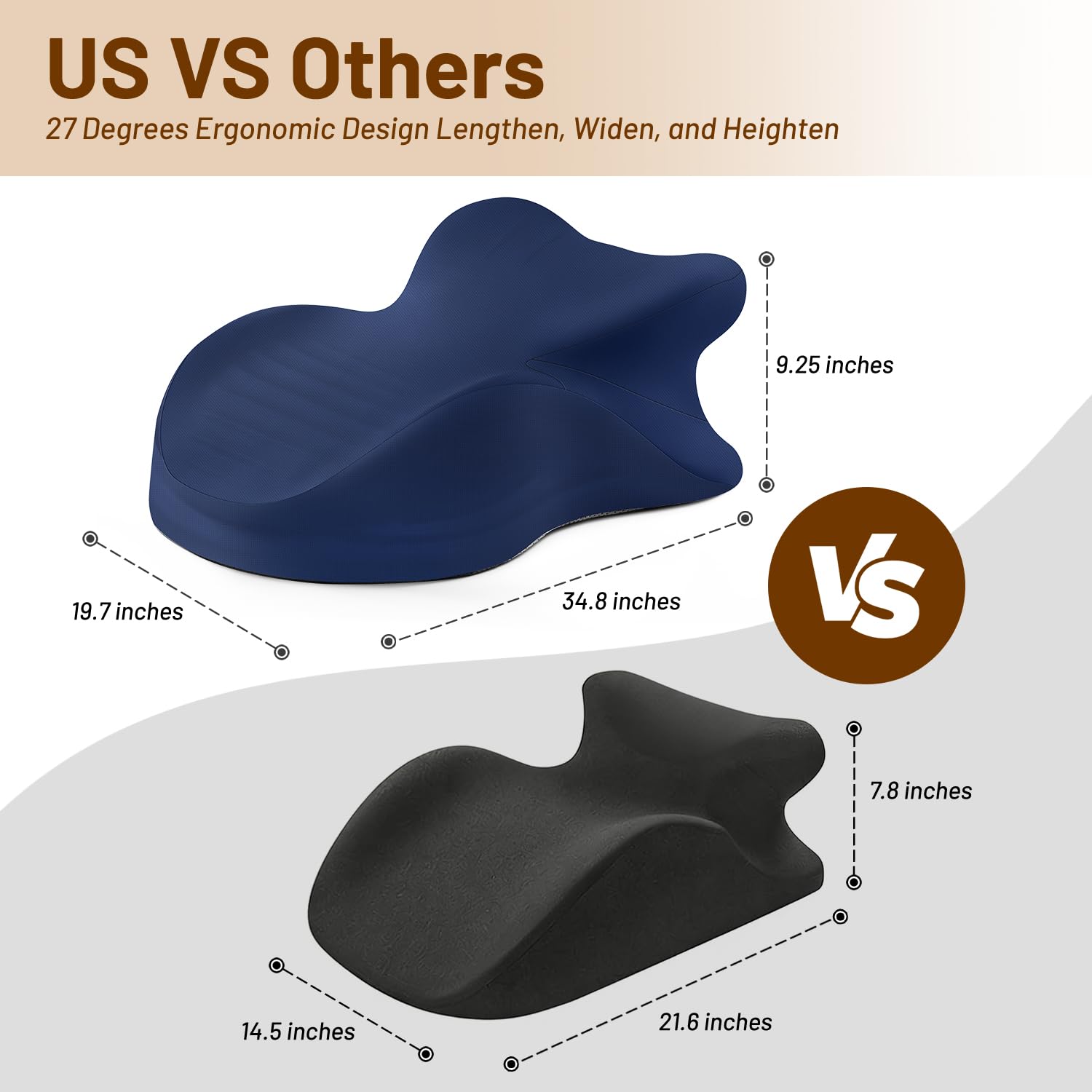 Blue Couples Intimate Position Support Pillow - Vixen | Nova Network