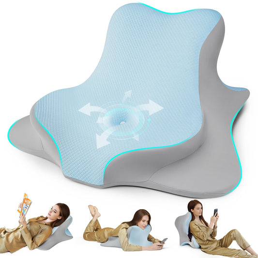 Blue Couples Intimate Support Wedge Pillow - Vixen | Nova Network