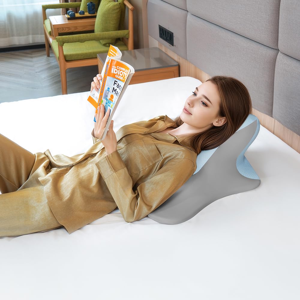 Blue Couples Intimate Support Wedge Pillow - Vixen | Nova Network