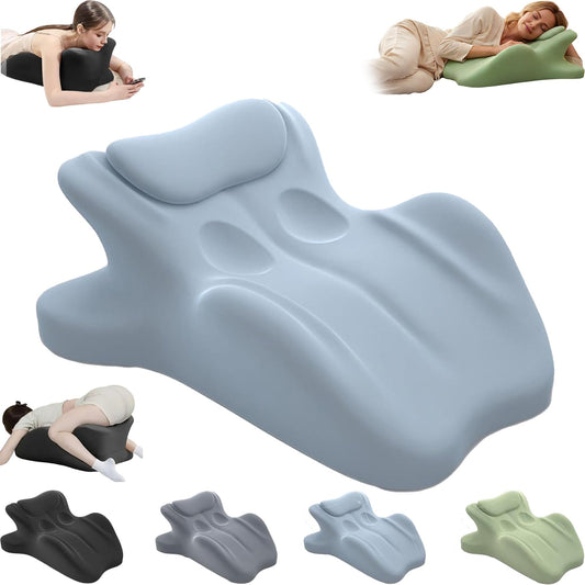 Blue Memory Foam Couples Intimacy Support Pillow - Vixen | Nova Network