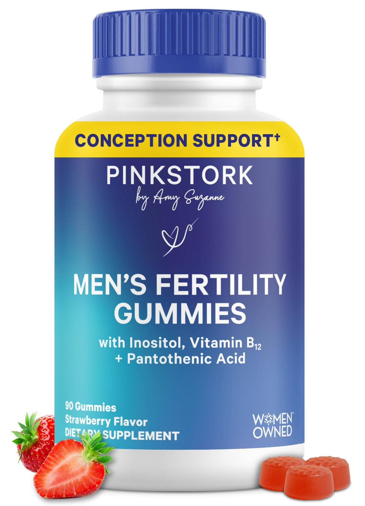 Blue Stork Fertility Supplement Gummies for Men, 90 Count - Vixen Adult Playroom
