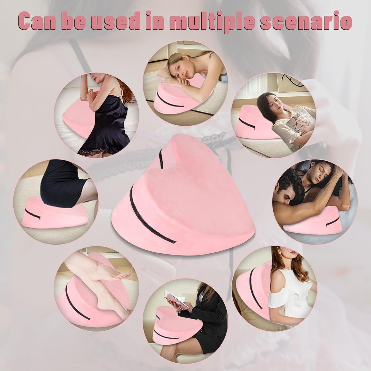 BlushAmour Heart - Shaped Sex Position Pillow - Vixen | Nova Network