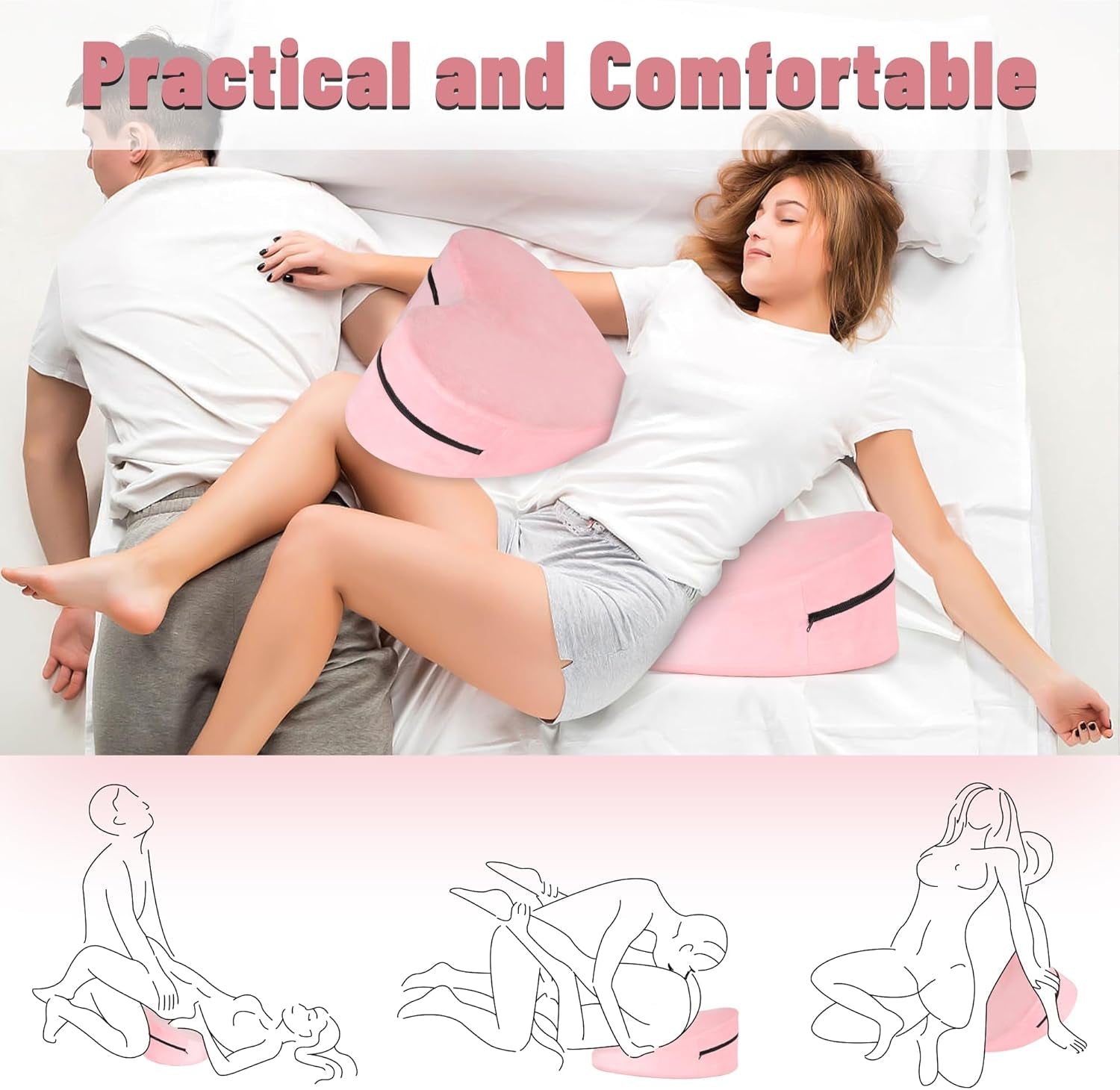 BlushAmour Heart - Shaped Sex Position Pillow - Vixen | Nova Network