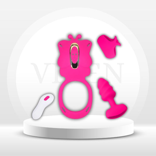 BlushPlay 3 - in - 1 Couples Vibrator Kit - Vixen | Nova Network