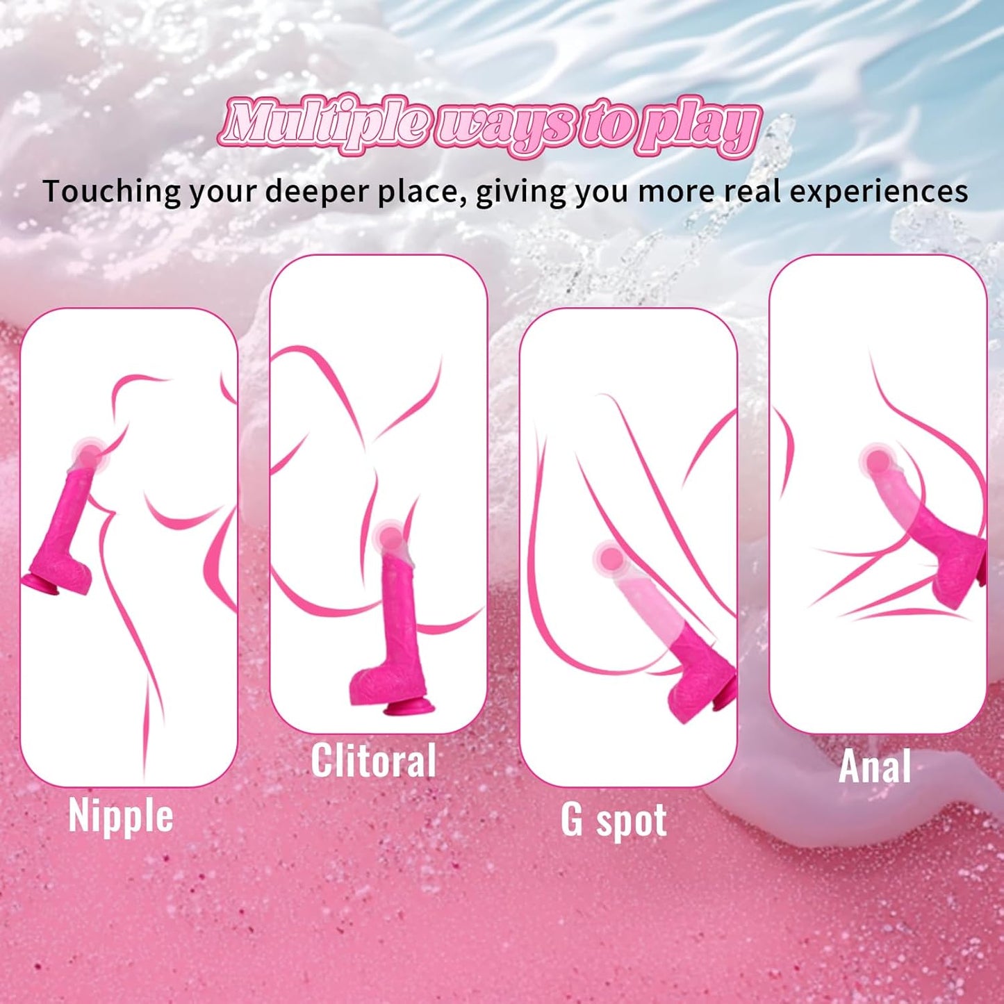 BlushThrust Triple Motion Dildo Vibrator - Vixen | Nova Network