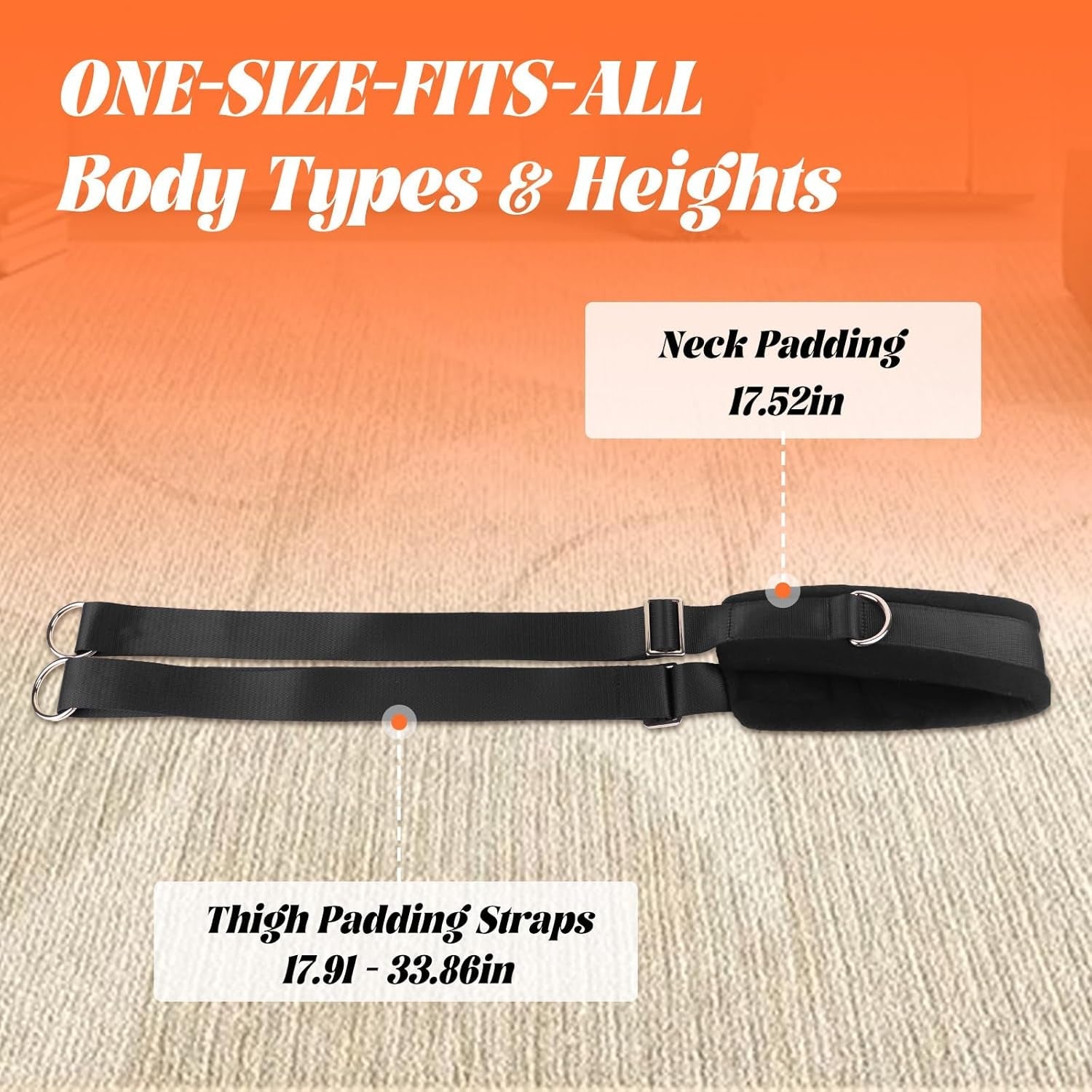 BodyBind BDSM Bondage Kit – Neck-to-Thigh Sling & Cuffs - Vixen Adult Playroom