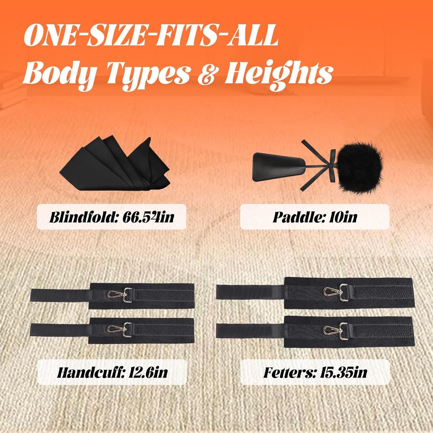 BodyBind BDSM Bondage Kit – Neck-to-Thigh Sling & Cuffs - Vixen Adult Playroom
