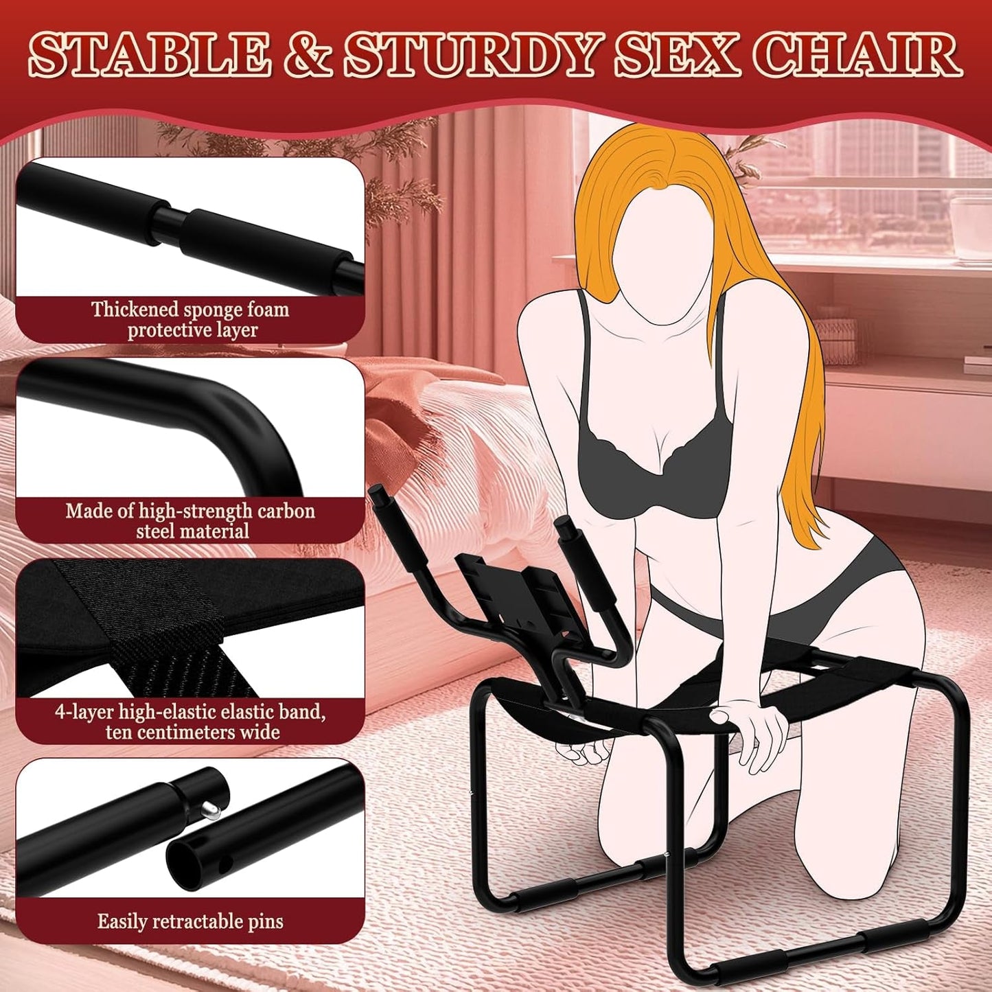 BounceCore Adjustable Bounce Position Sex Chair - Vixen | Nova Network
