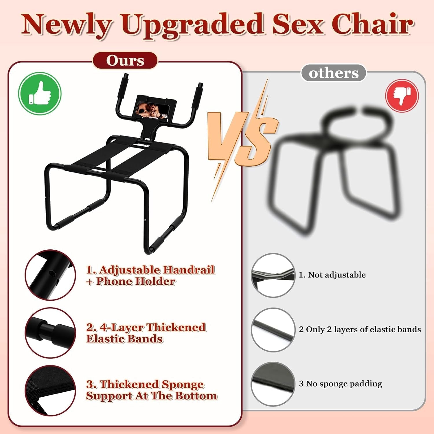 BounceCore Adjustable Bounce Position Sex Chair - Vixen | Nova Network