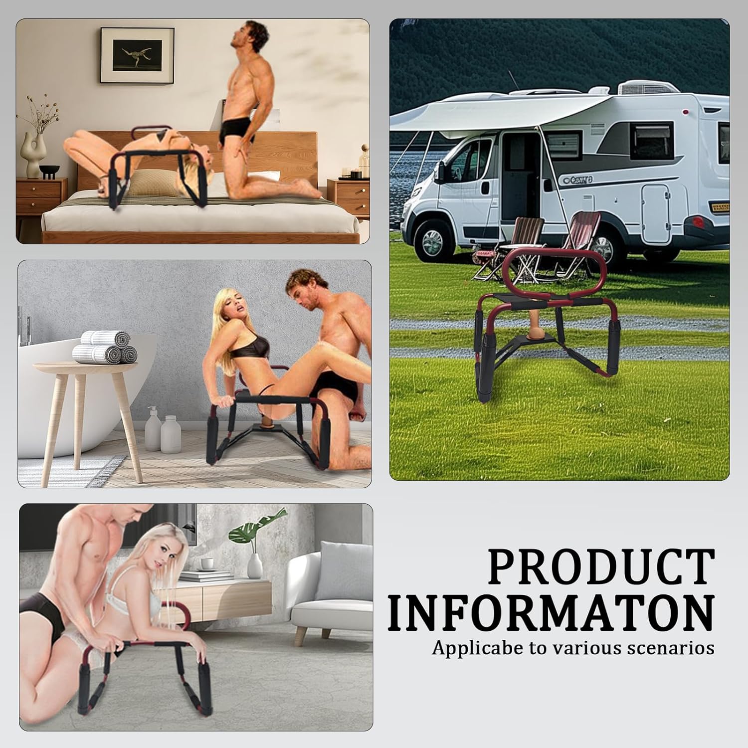 BounceRide Adjustable Sex Chair with Armrest & Dildo Mount - Vixen | Nova Network