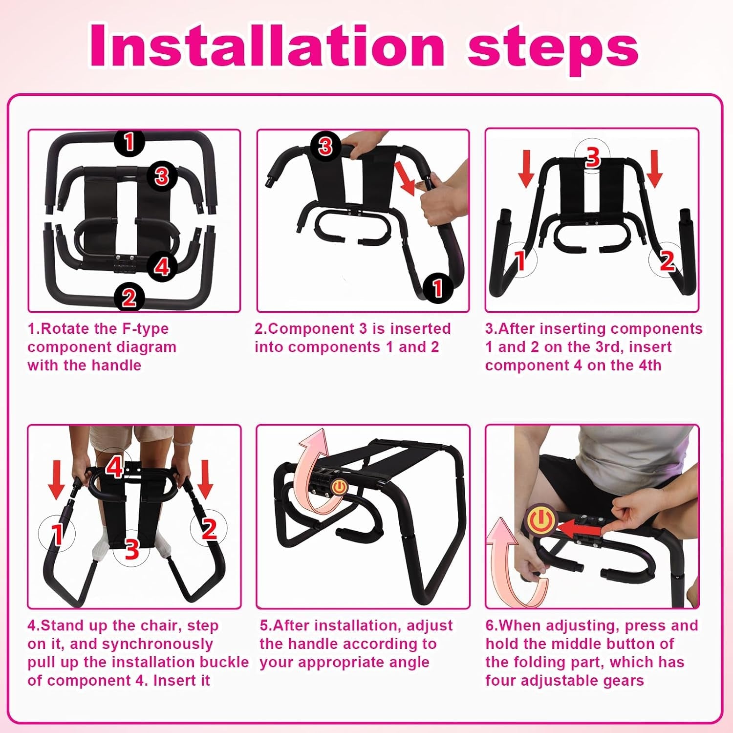 BounceRide Elastic Sex Stool | Bouncing Chair for Couples - Vixen Adult Playroom