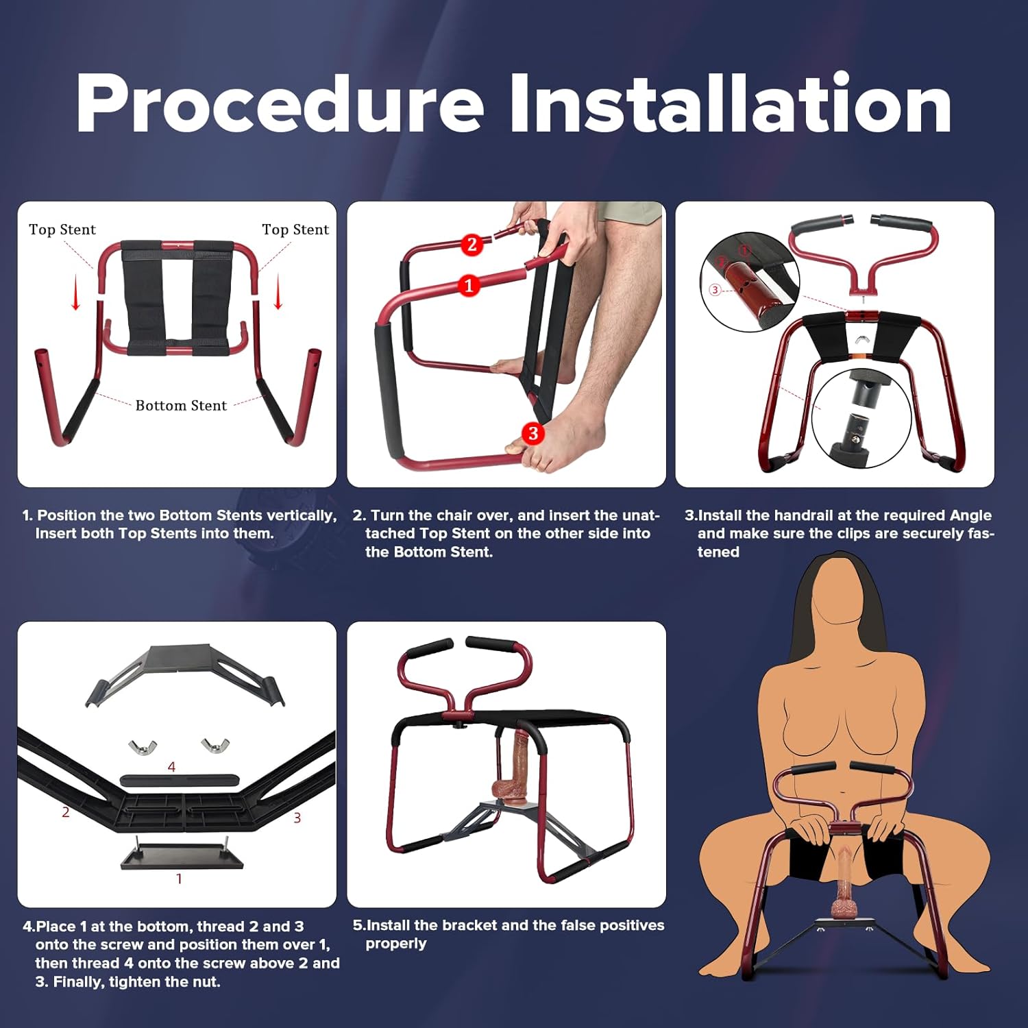 BounceThrust Sex Chair with Dildo Mount - Vixen | Nova Network
