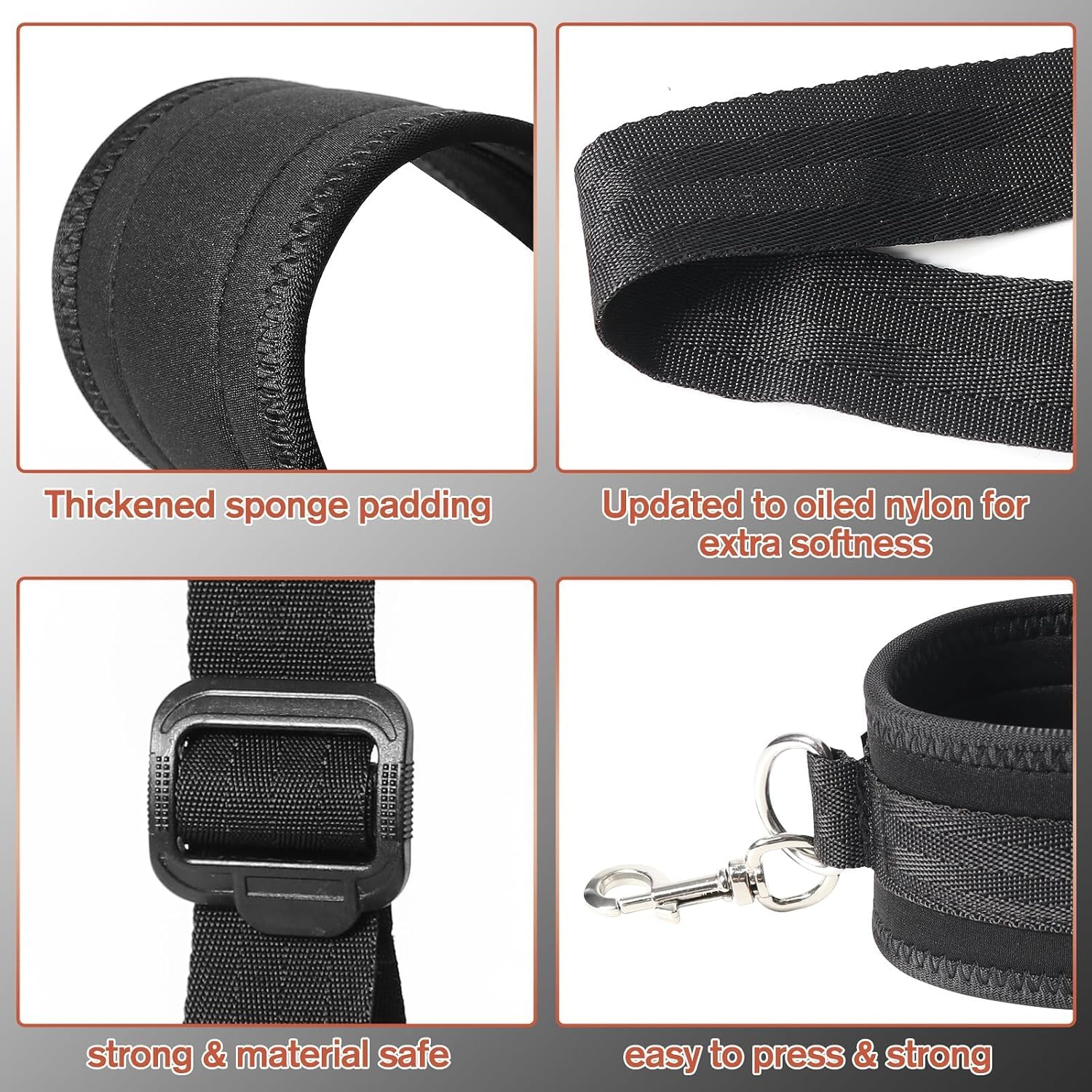 BoundFlex Adjustable Bondage Restraint Straps with Padded Cuffs - Vixen | Nova Network
