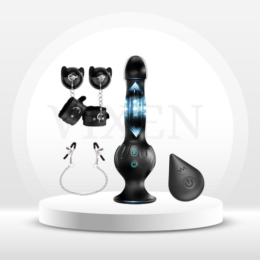 BoundMotion Deluxe Thrusting Dildo and BDSM Set - Vixen | Nova Network