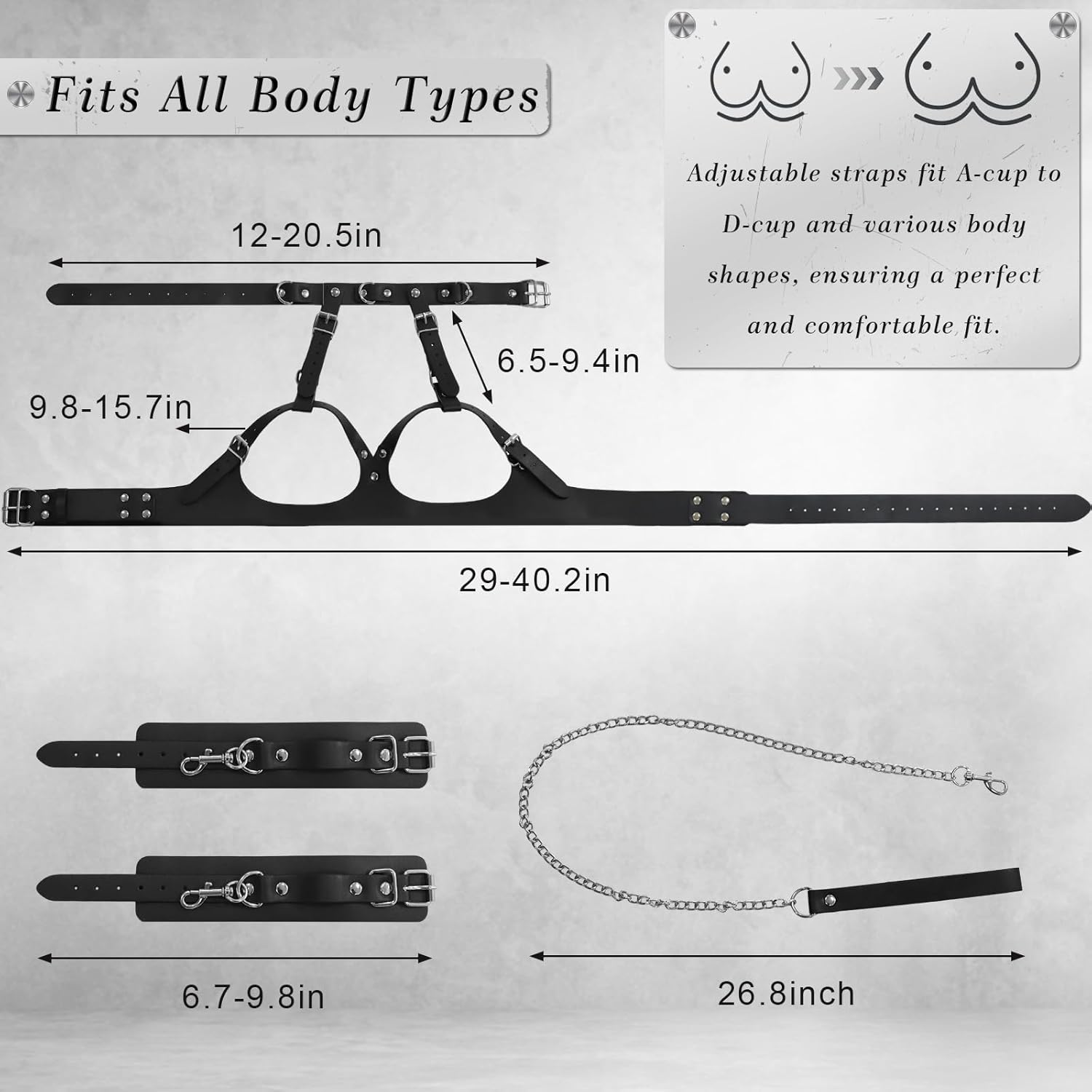 BreastBound Dual - Layer BDSM Harness Set - Vixen | Nova Network
