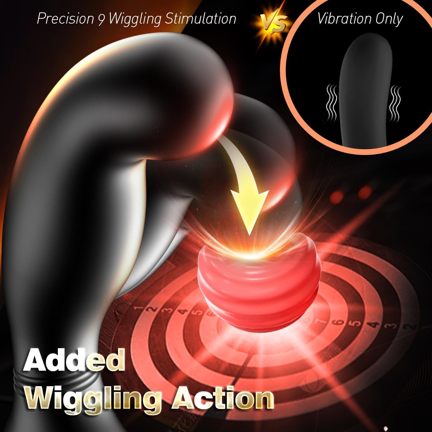 BullsEye Wiggling Prostate Massager Wand - Vixen | Nova Network
