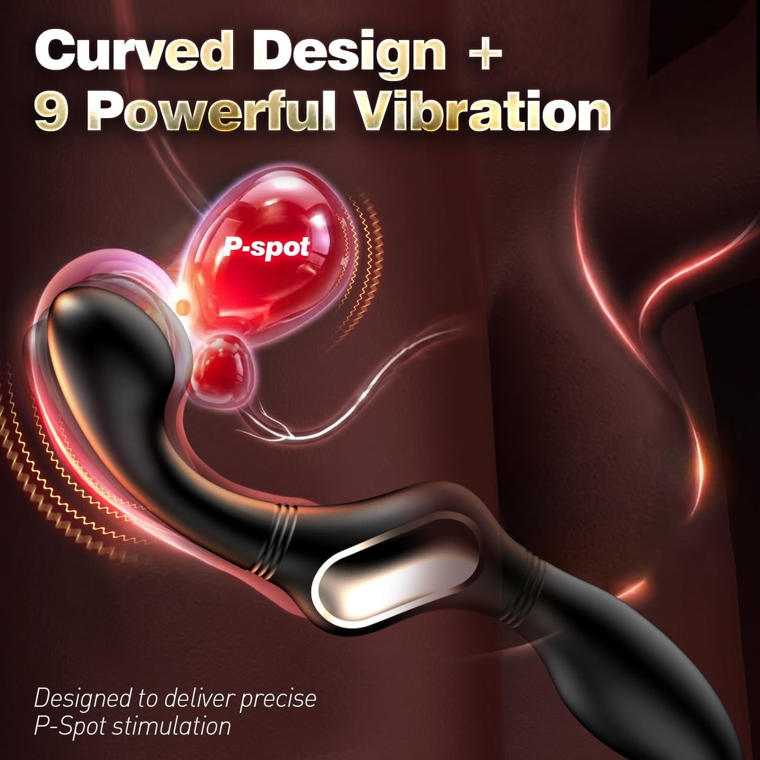 BullsEye Wiggling Prostate Massager Wand - Vixen | Nova Network