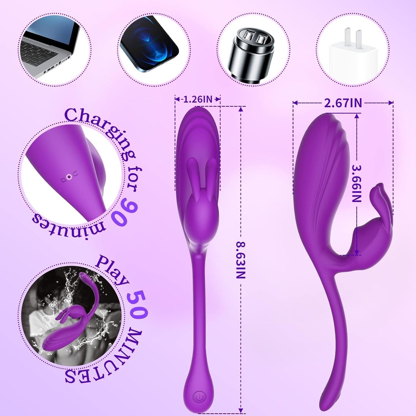 BunnyBloom Clitoral G - Spot Anal Rabbit Vibrator - Vixen | Nova Network