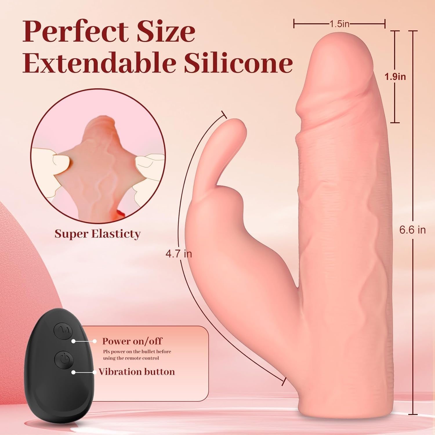 BunnyBoost Rabbit Vibrating Clit Stimulation Penis Sleeve - Vixen | Nova Network
