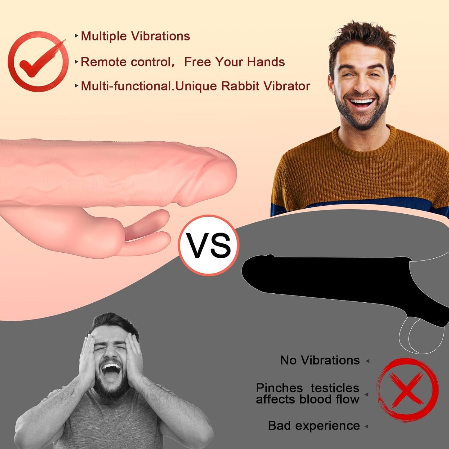 BunnyBoost Rabbit Vibrating Clit Stimulation Penis Sleeve - Vixen | Nova Network