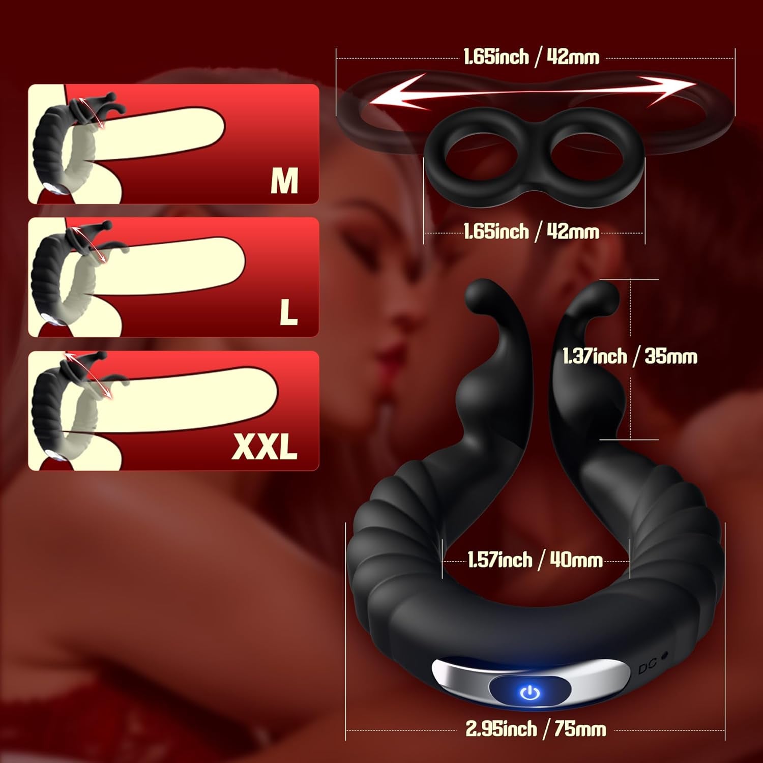BunnyClasp Dual Vibe Penis Ring - Vixen | Nova Network