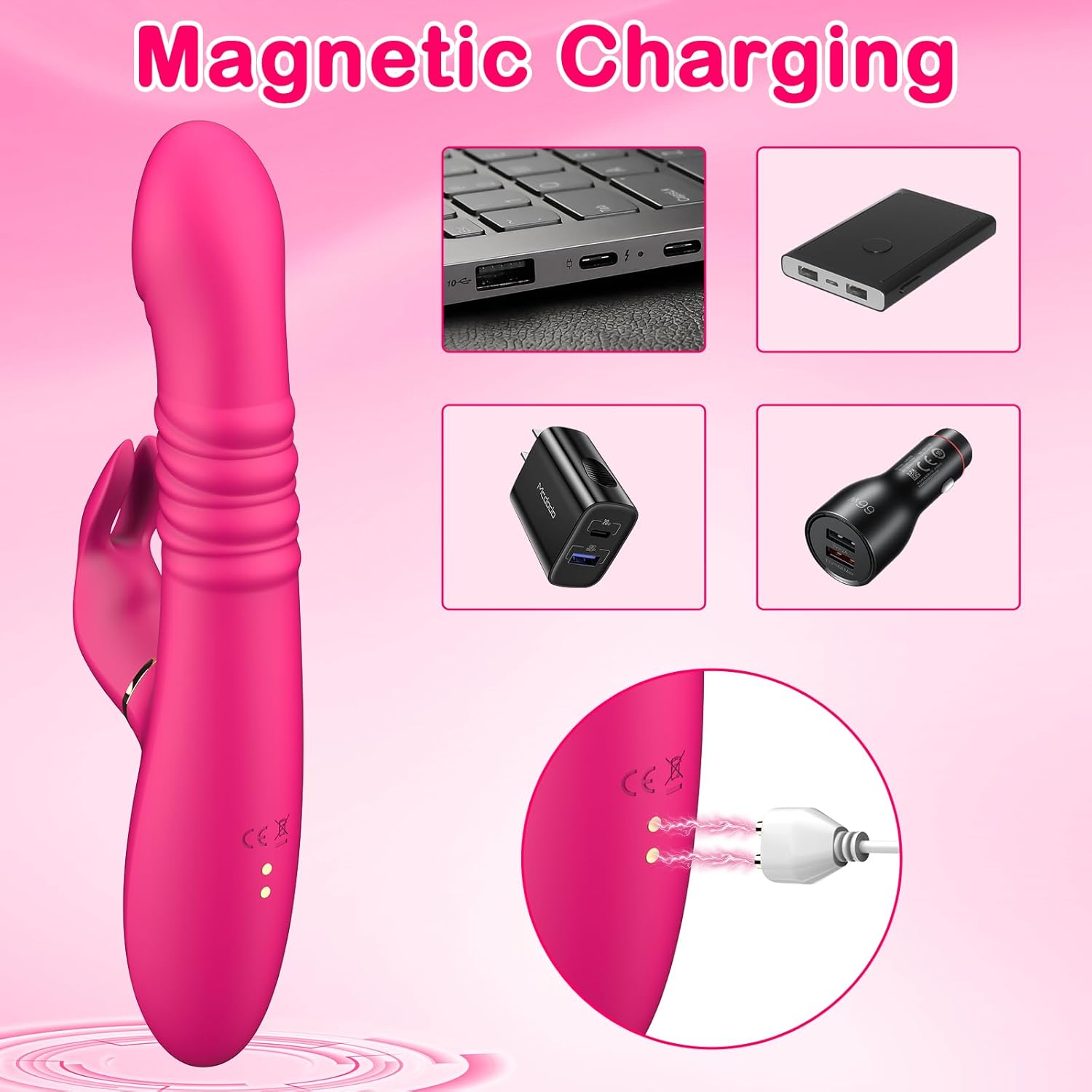 BunnyThrust 3 - in - 1 Thrusting Rabbit Vibrator - Vixen | Nova Network