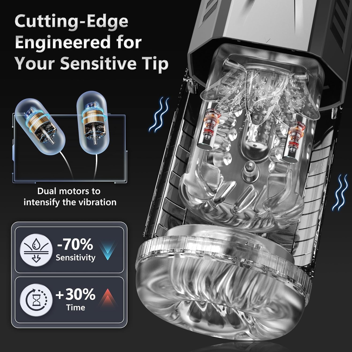 BurstMode Clear AI Interactive Masturbator - Vixen Adult Playroom