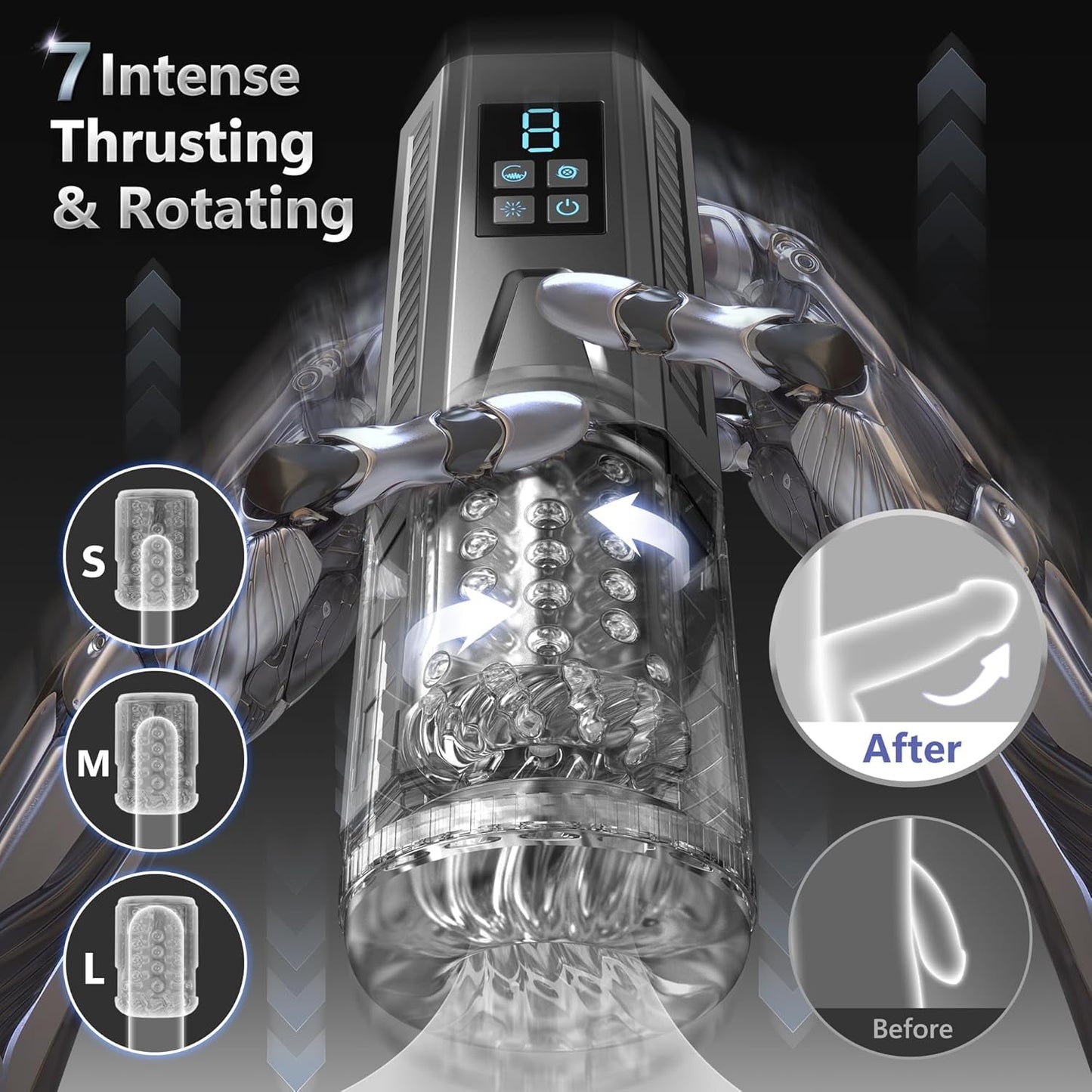 BurstMode Clear AI Interactive Masturbator - Vixen Adult Playroom