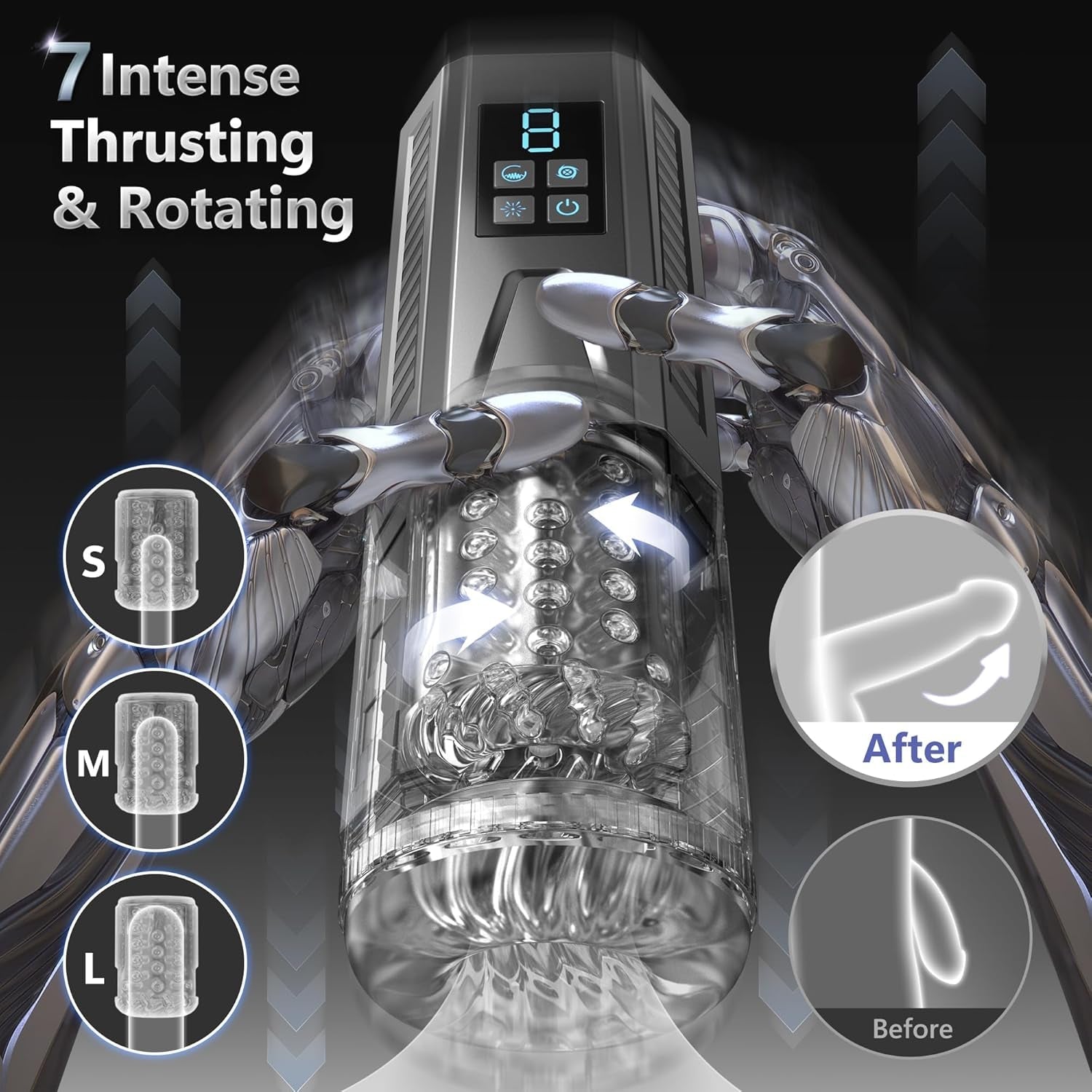 BurstMode Clear AI Interactive Masturbator - Vixen Adult Playroom