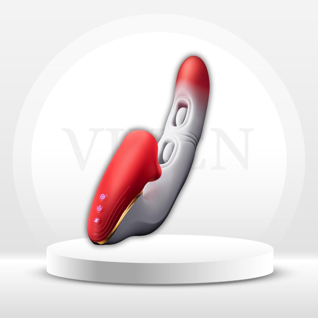 ButterflyKiss Rose Tongue Vibrator – Dual Flapping, Licking & Biting - Vixen Adult Playroom