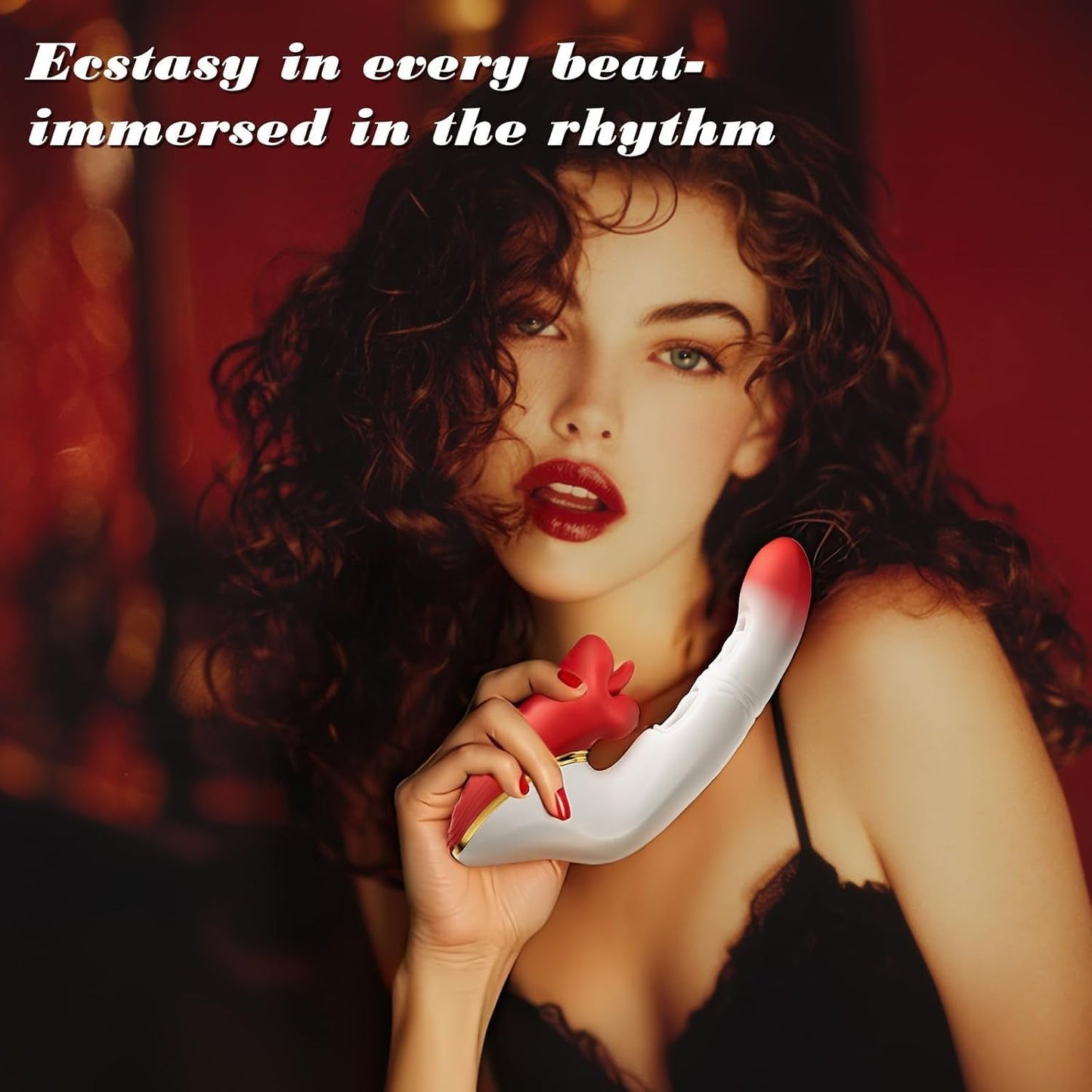 ButterflyKiss Rose Tongue Vibrator – Dual Flapping, Licking & Biting - Vixen Adult Playroom