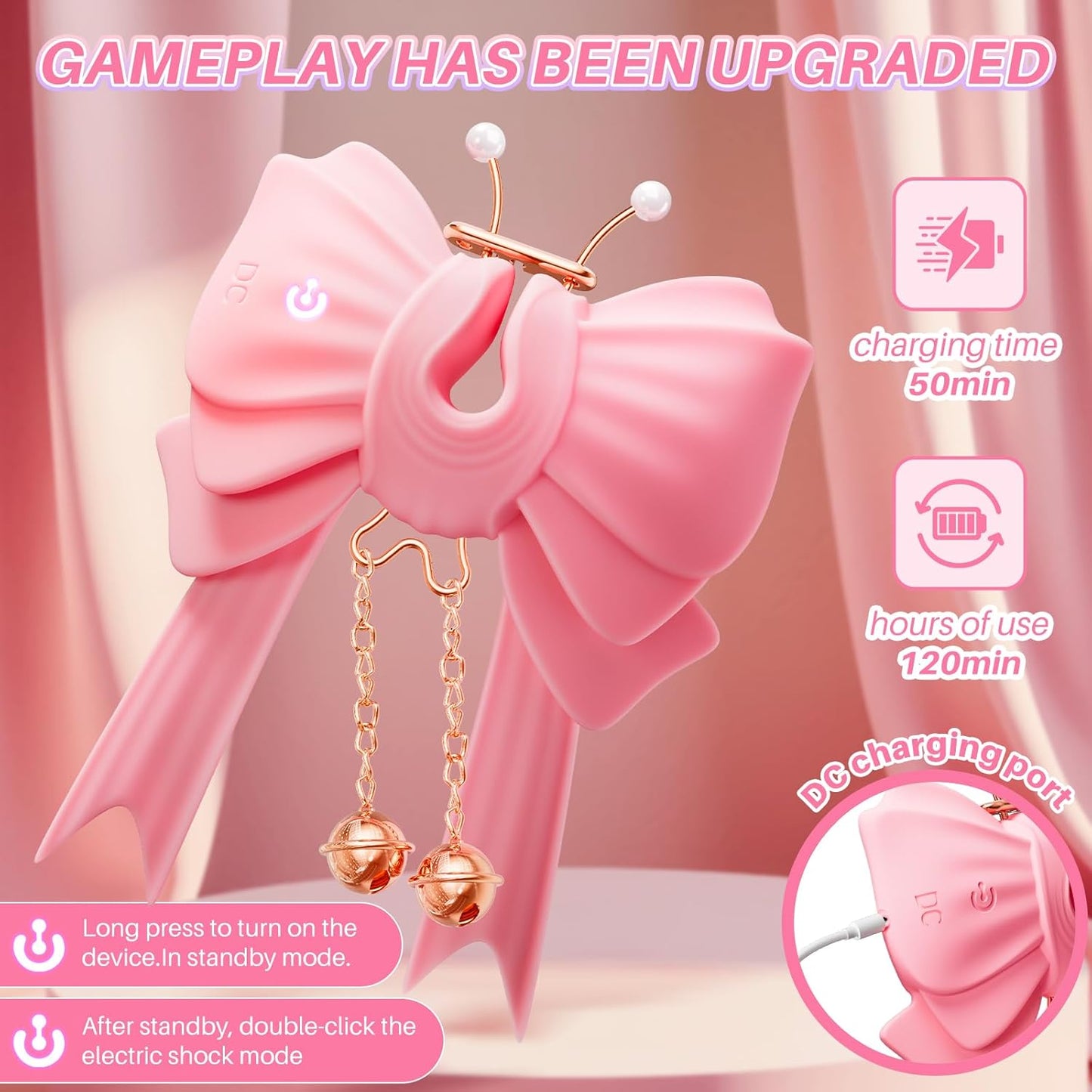 ButterflyPulse BDSM Shock Nipple Clamps - Vixen | Nova Network