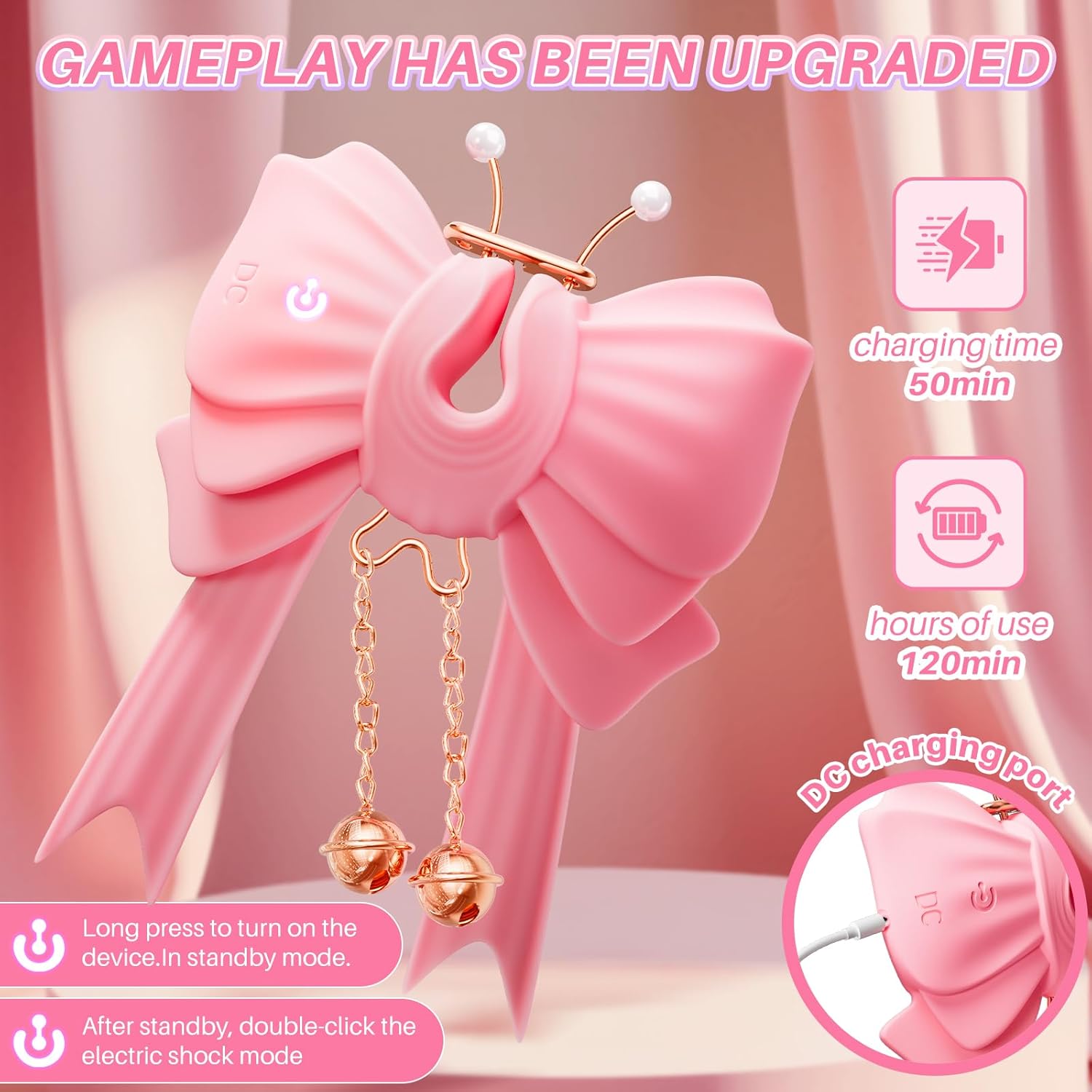 ButterflyPulse BDSM Shock Nipple Clamps - Vixen | Nova Network