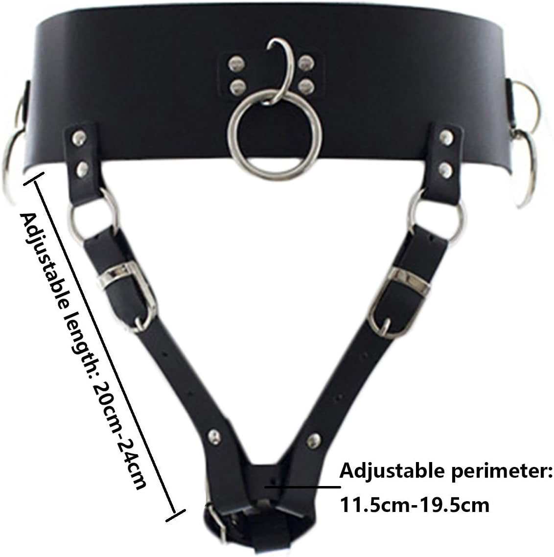 LockHold PU Leather Wand & Vibrator Harness Belt