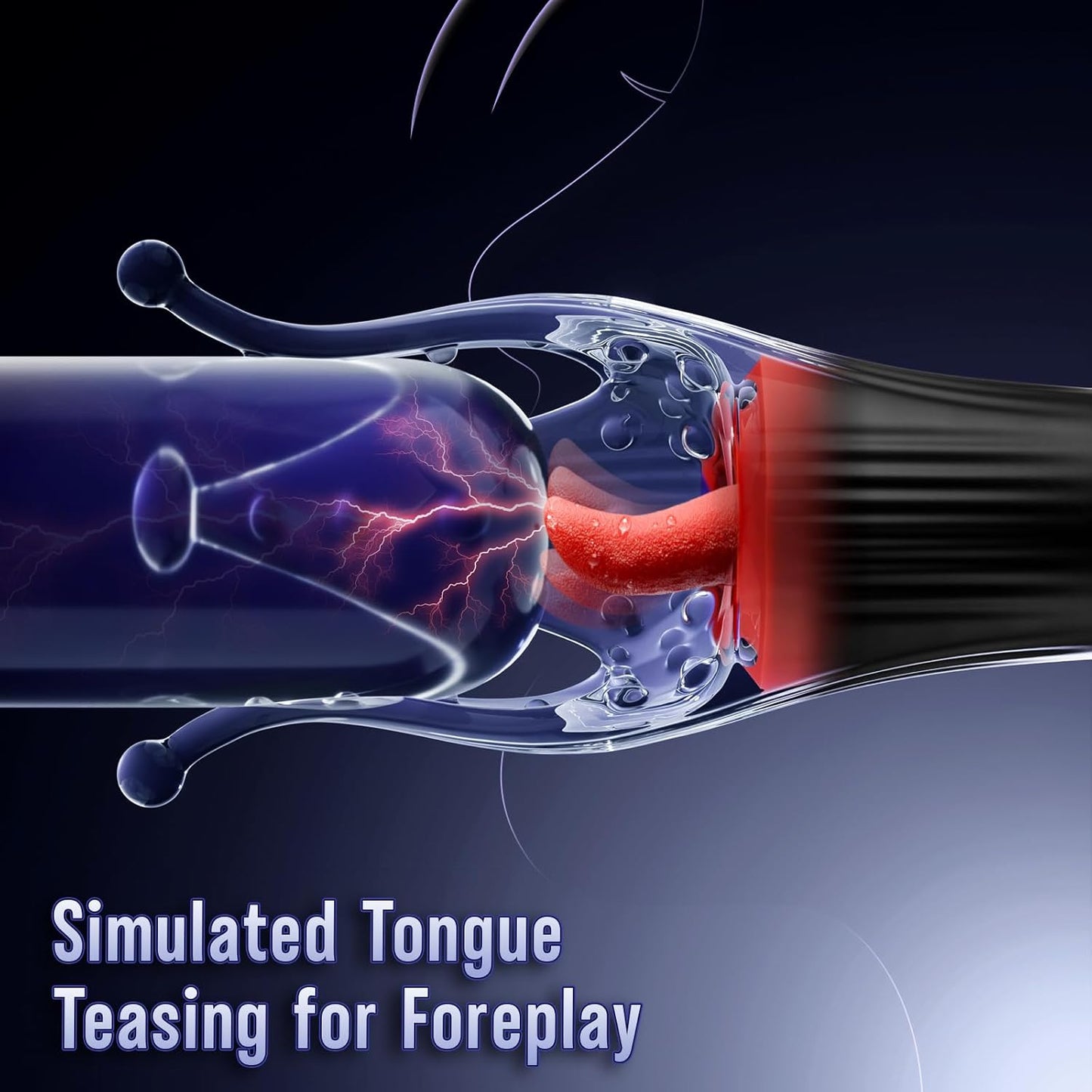 TendraBloom Male Penis Vibrator with Licking Modes