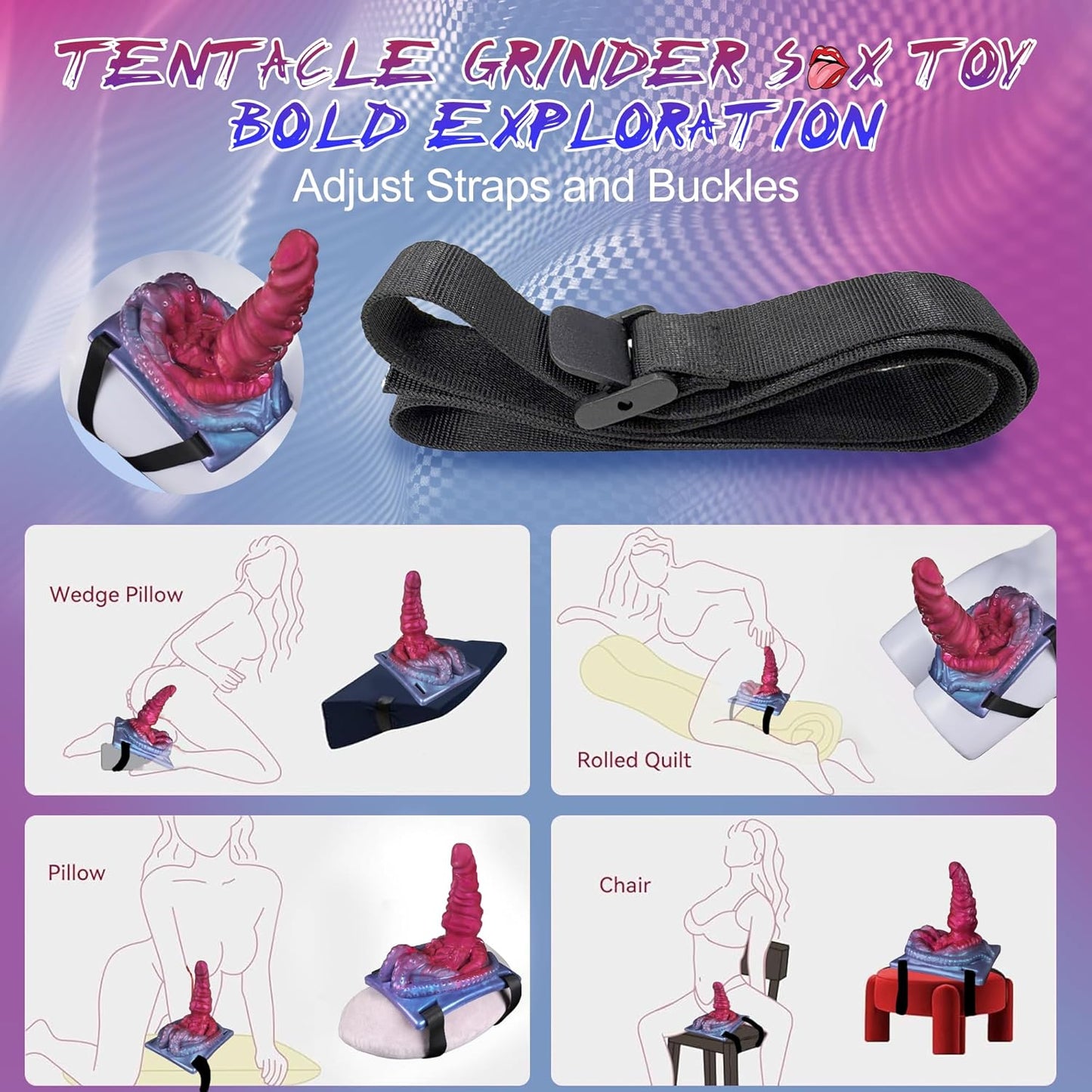 TentacleRide Riding Dildo Vibrator & Grinder