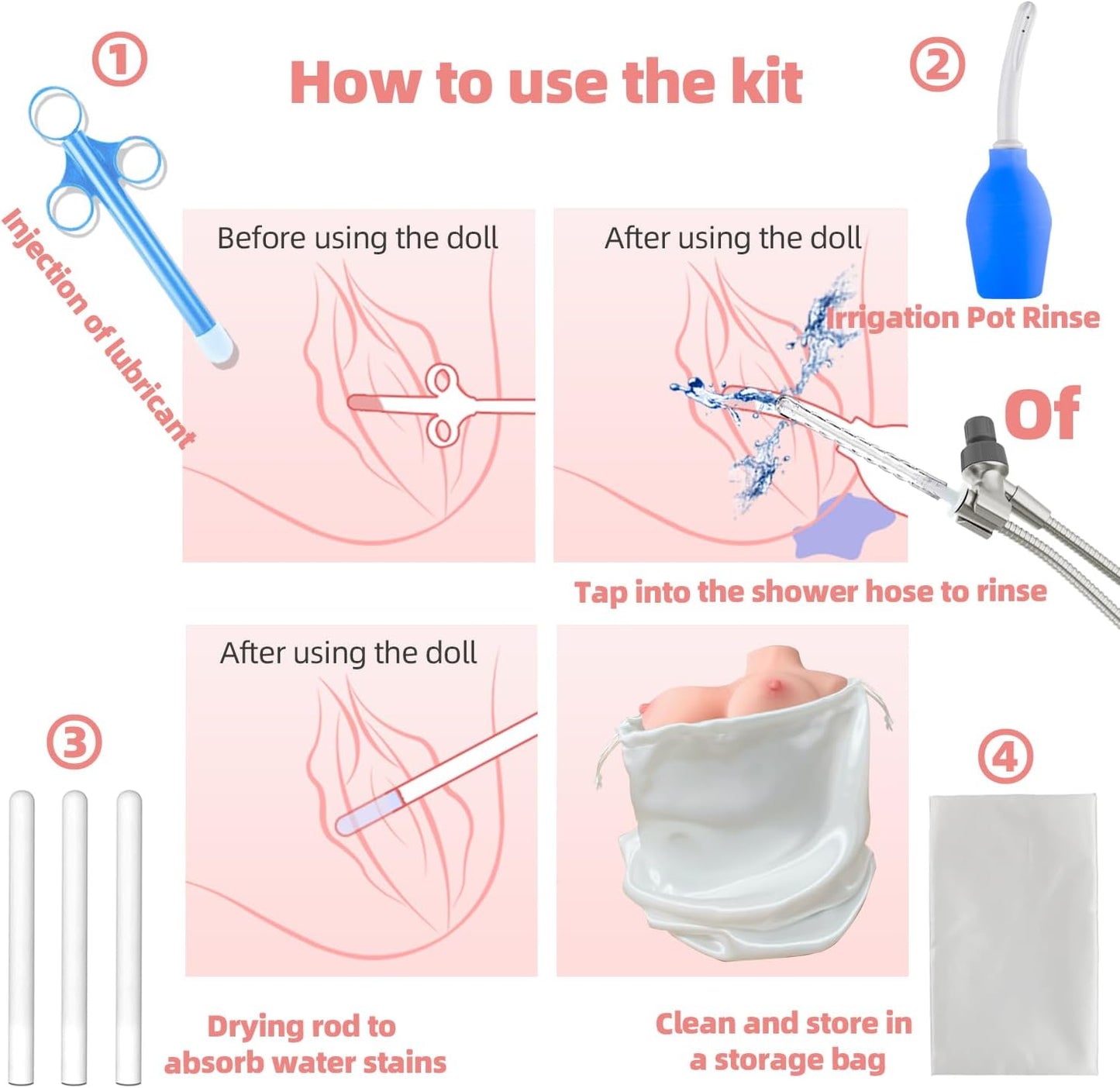 CareDeluxe – 8 - Piece Toy Cleaning & Storage Kit - Vixen | Nova Network