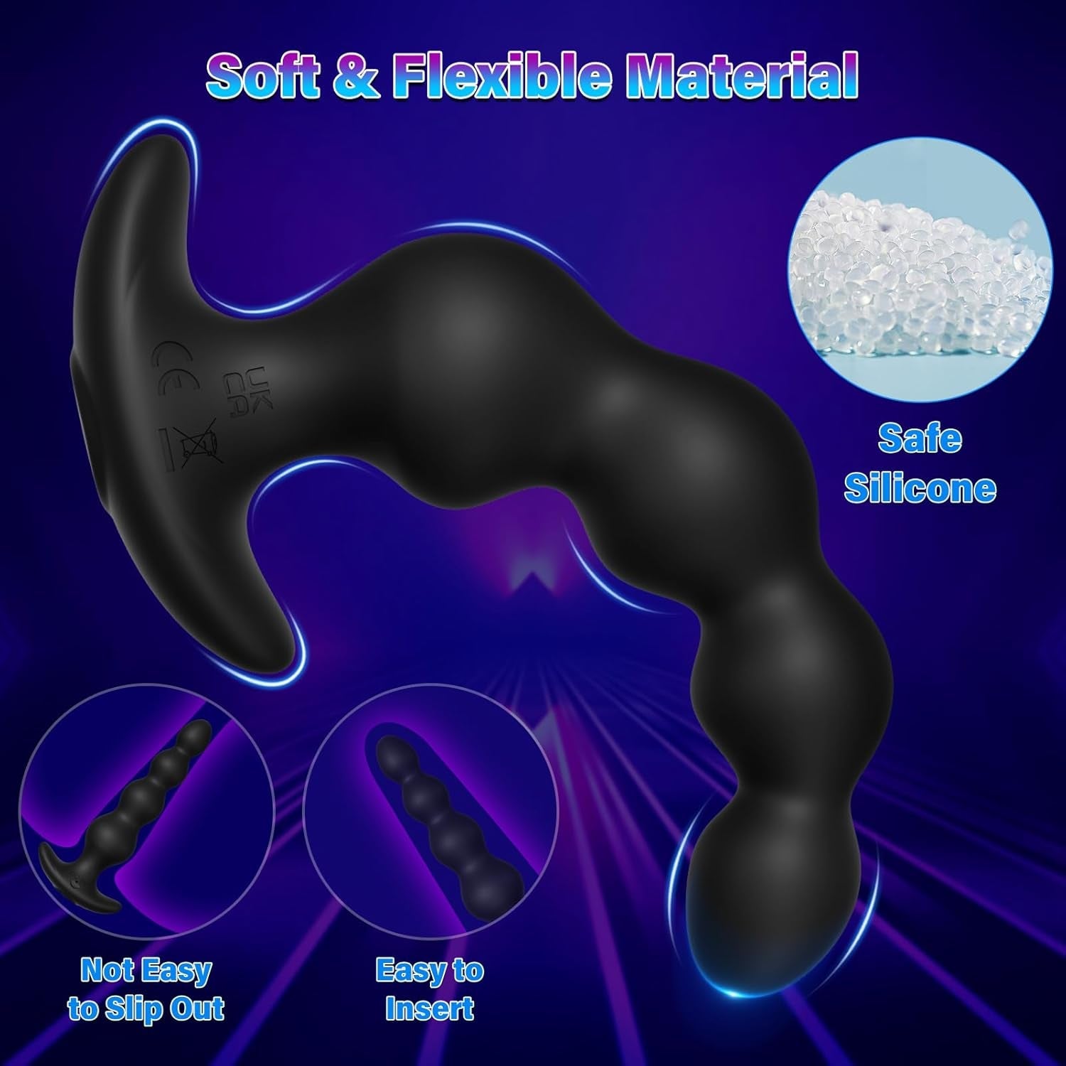 CascadePulse App-Control Vibrating Anal Beads | 9 Modes - Vixen | Nova Network