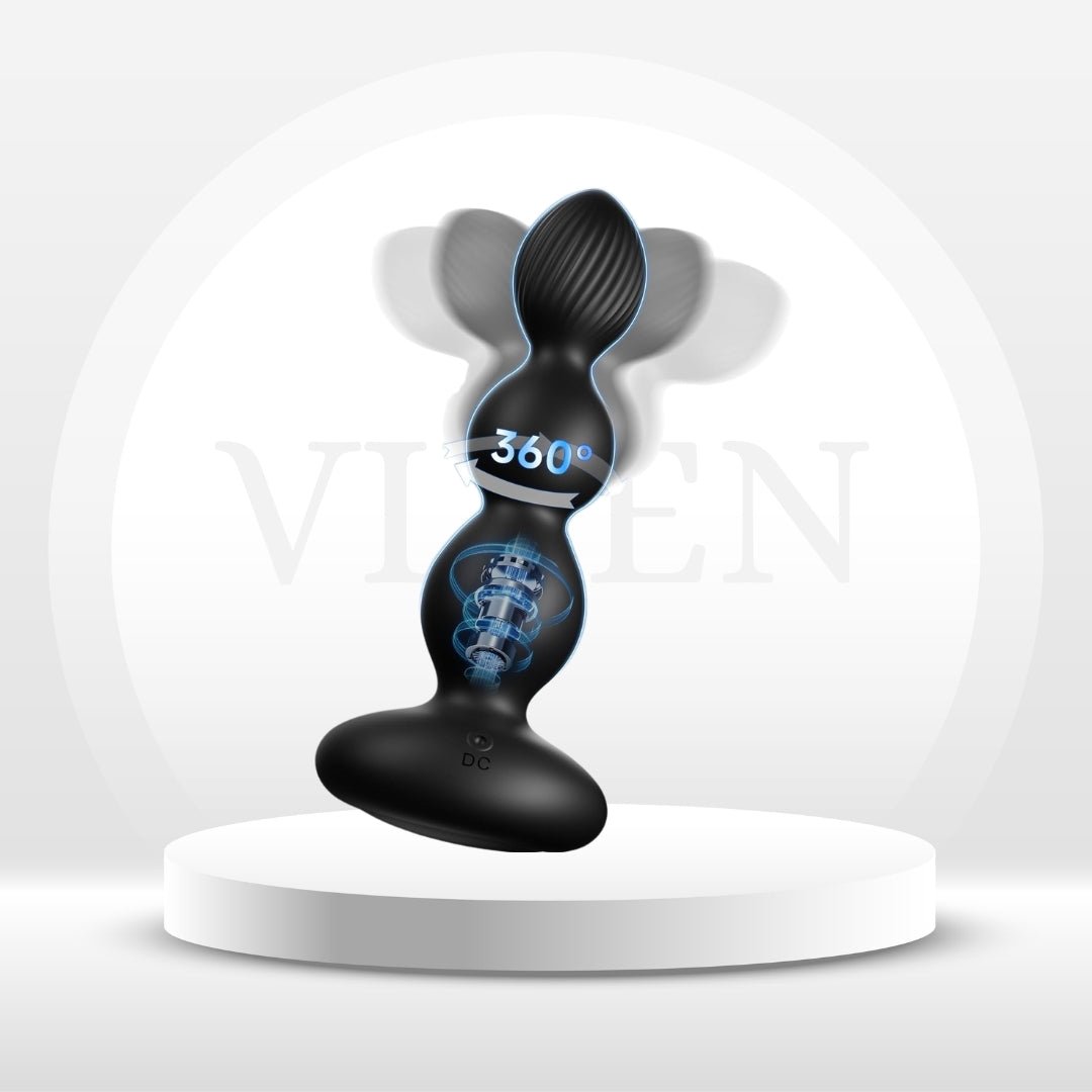 CascadeSpin Anal Beads Prostate Massager 9 Spin + 9 Vibe - Vixen | Nova Network