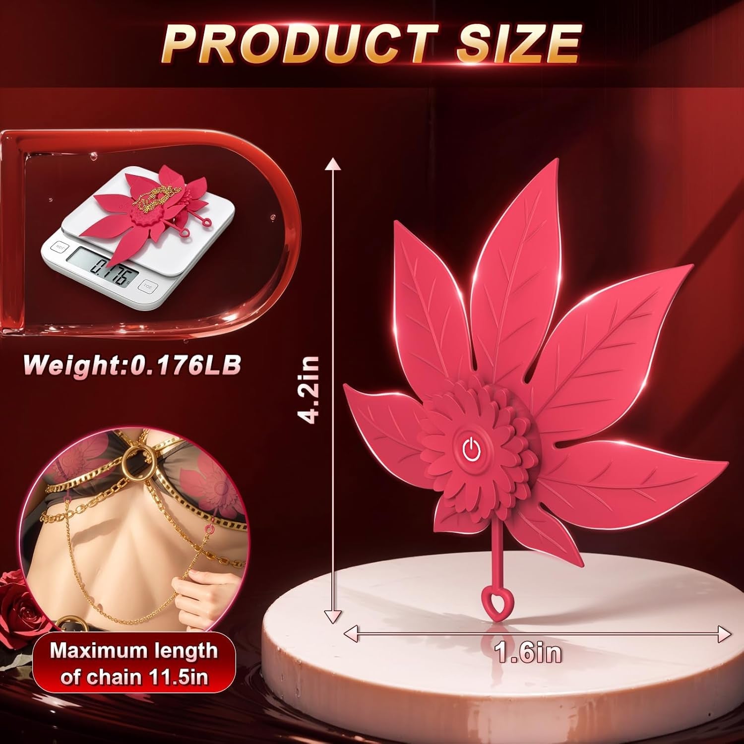 ChainMaster Vibrating Nipple Chain Clamps - Vixen | Nova Network