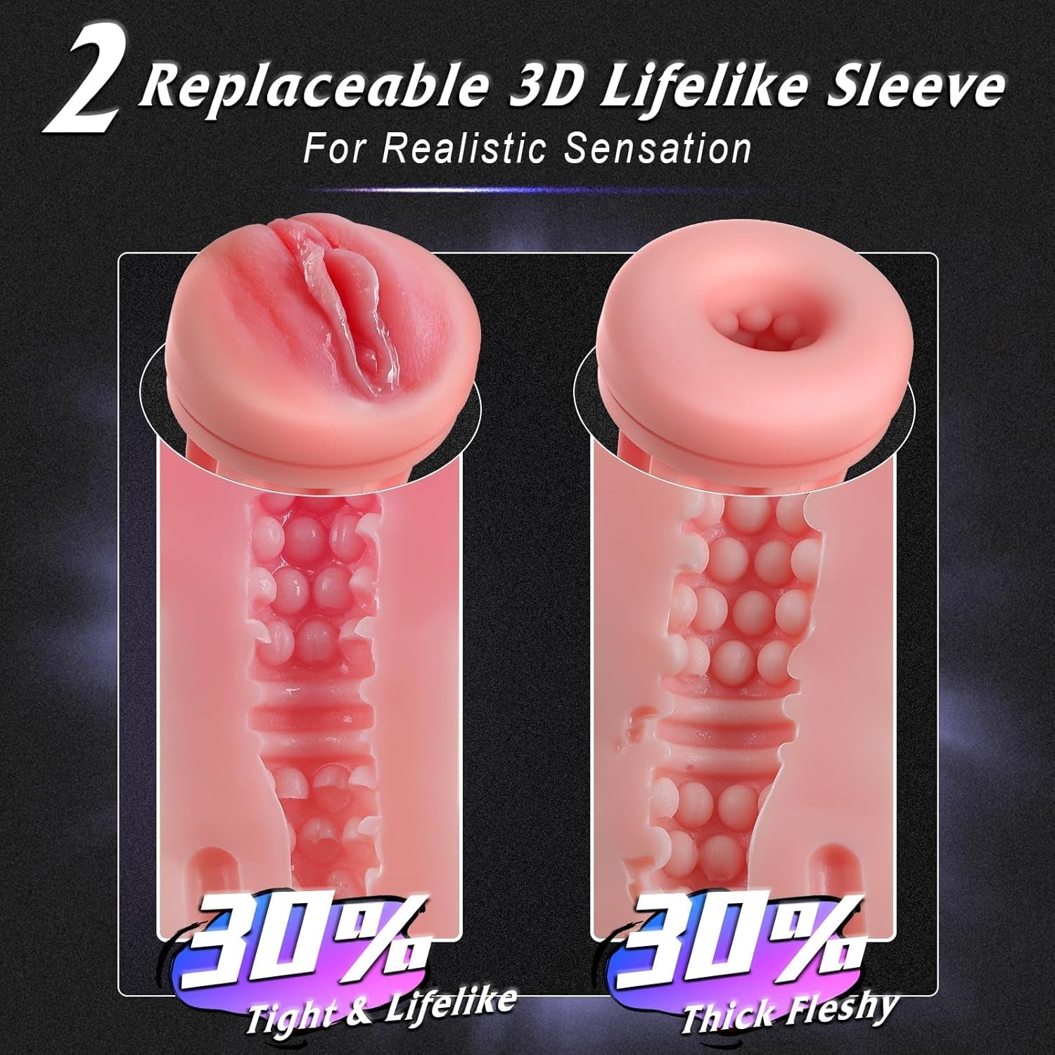 CipherX 2 Sleeves Male Stroker 9 Suction + 9 Vibe - Vixen | Nova Network