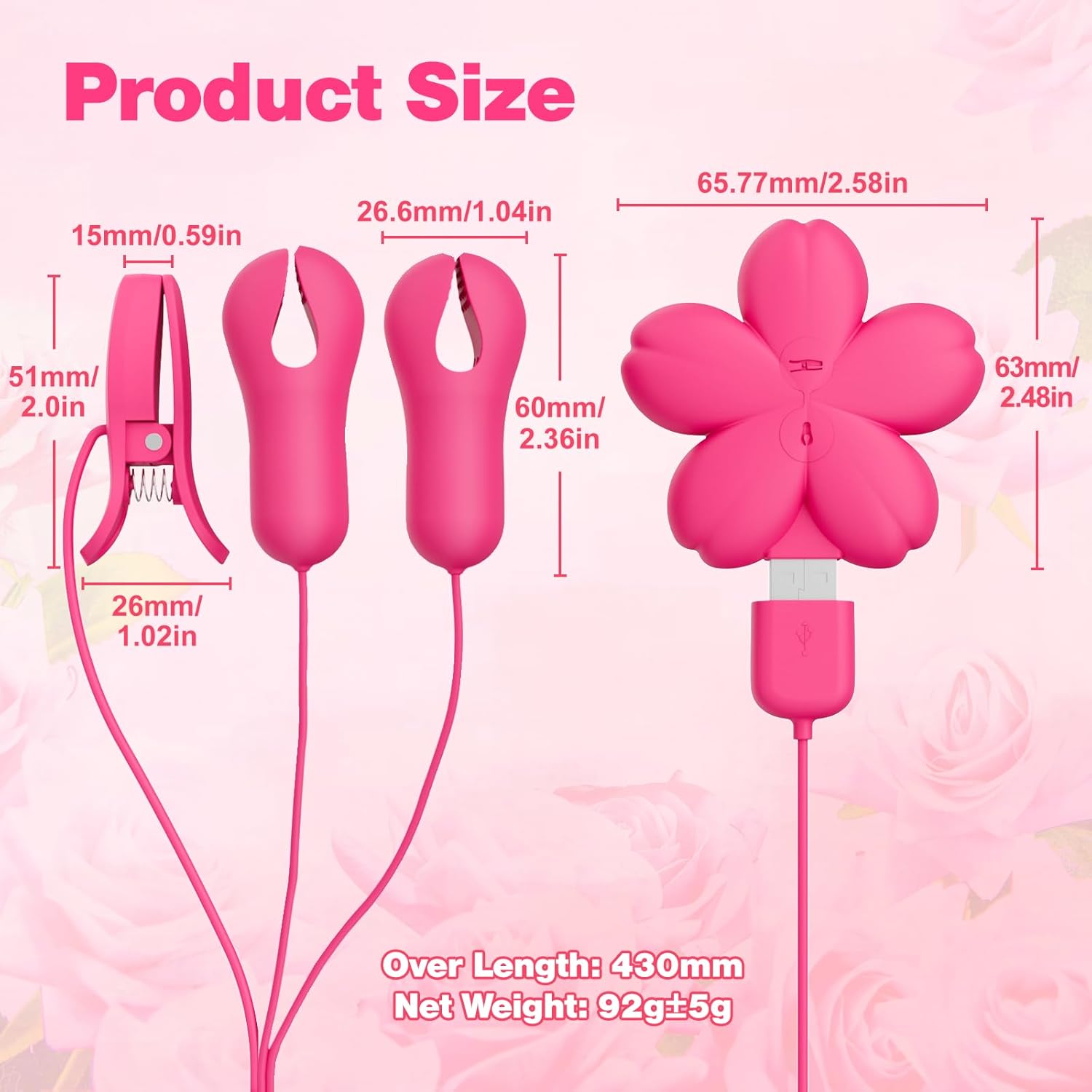 ClampCrave Multi - Zone Nipple Vibrator - Vixen | Nova Network