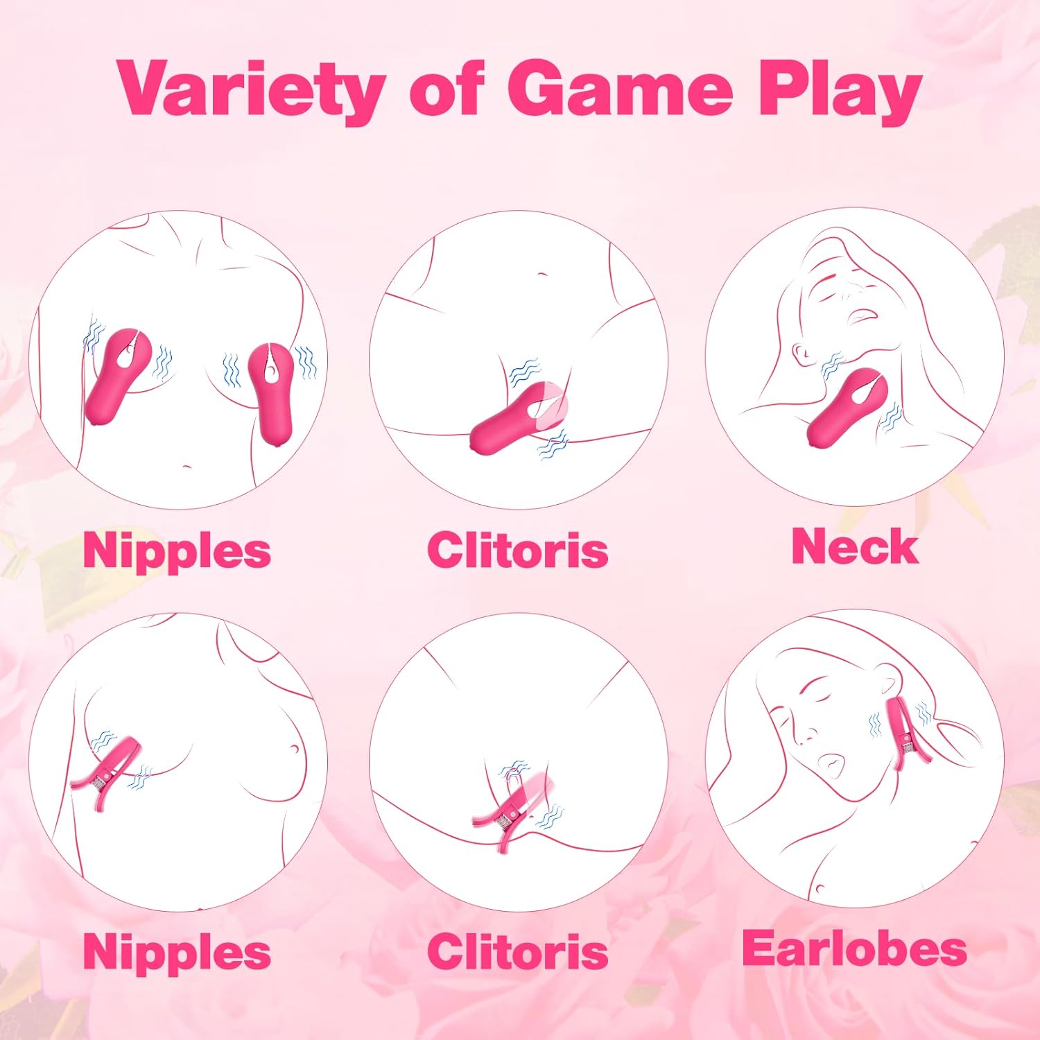 ClampCrave Multi - Zone Nipple Vibrator - Vixen | Nova Network