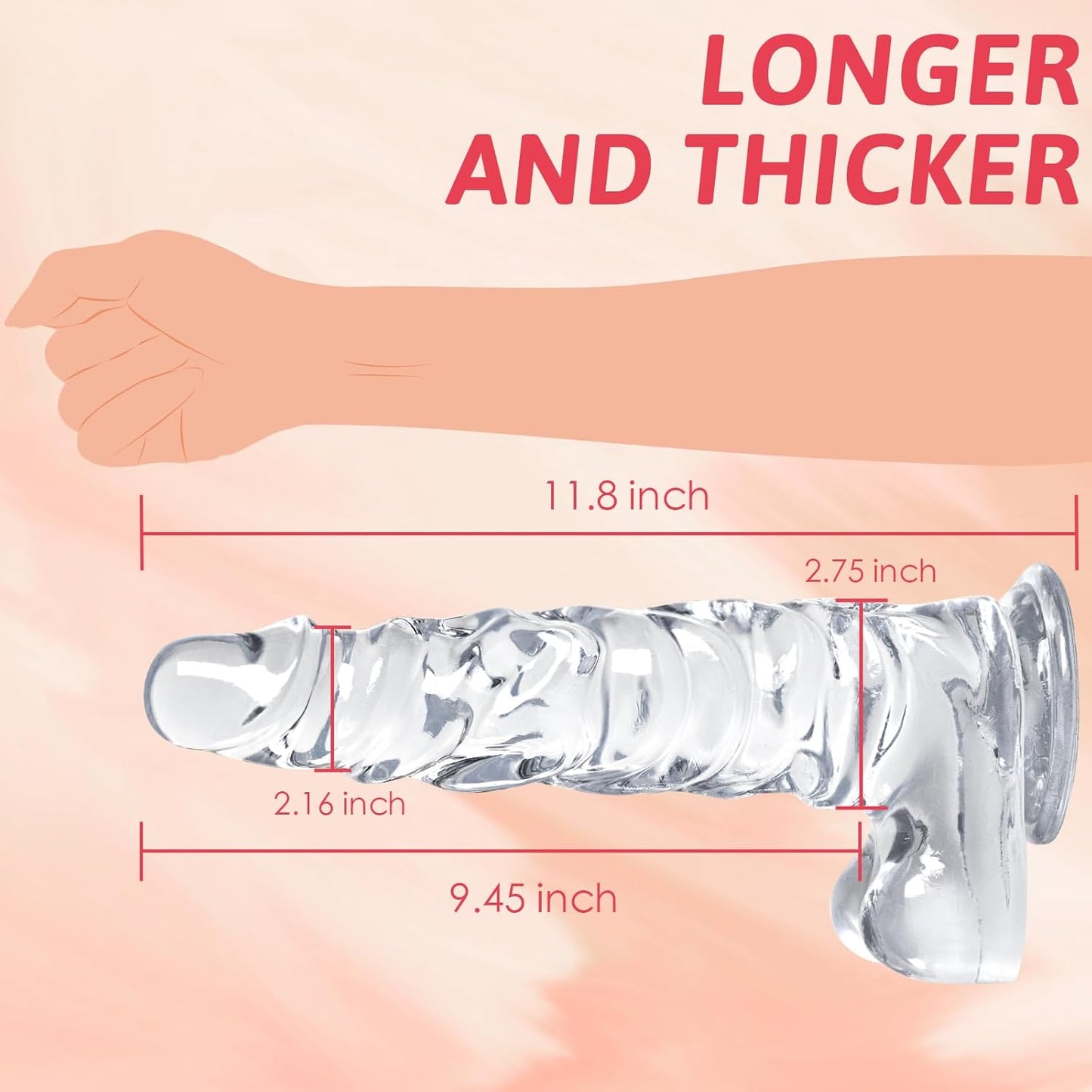 ClearCrave 11.8" Muscled Dildo - Vixen | Nova Network