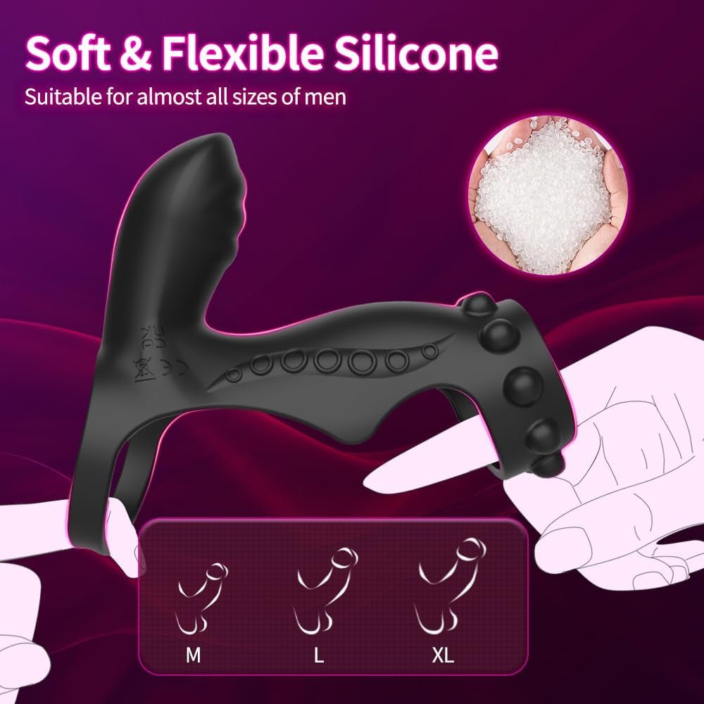 ClimaxLock Vibrating Cock Sleeve & Clit Massager - Vixen | Nova Network